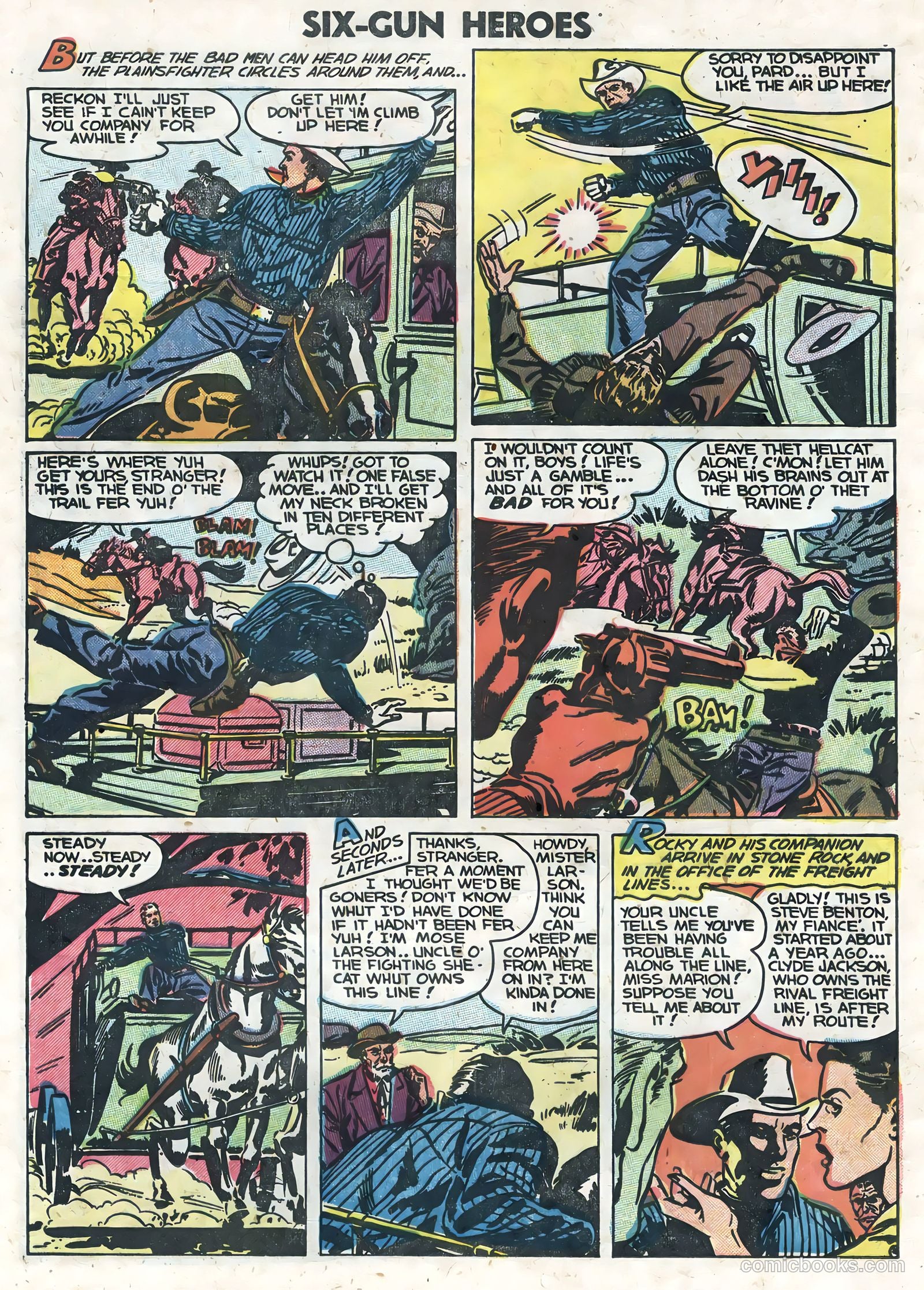 Six-Gun Heroes #25 (1954) — page 16 of 36