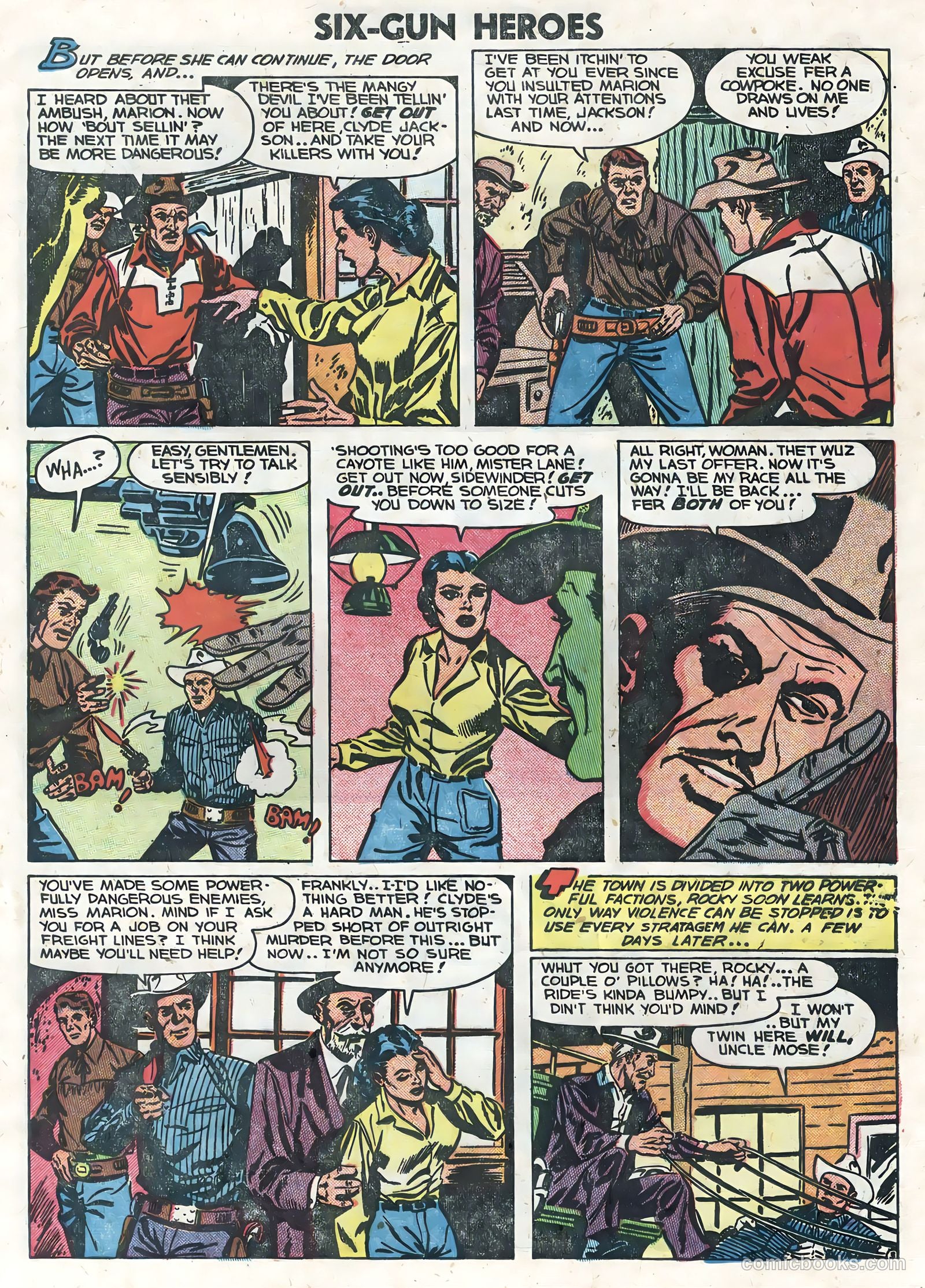 Six-Gun Heroes #25 (1954) — page 17 of 36