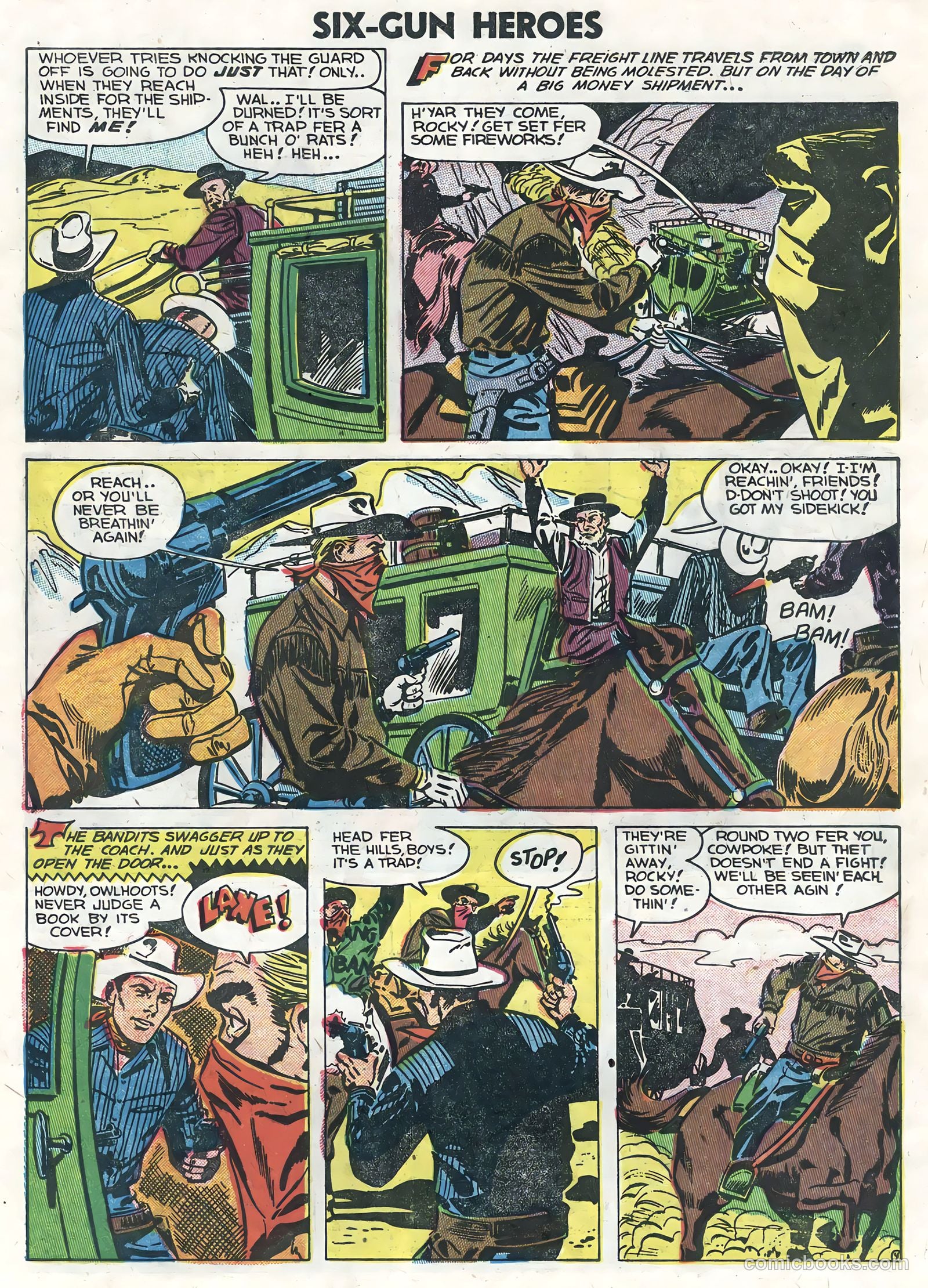 Six-Gun Heroes #25 (1954) — page 18 of 36