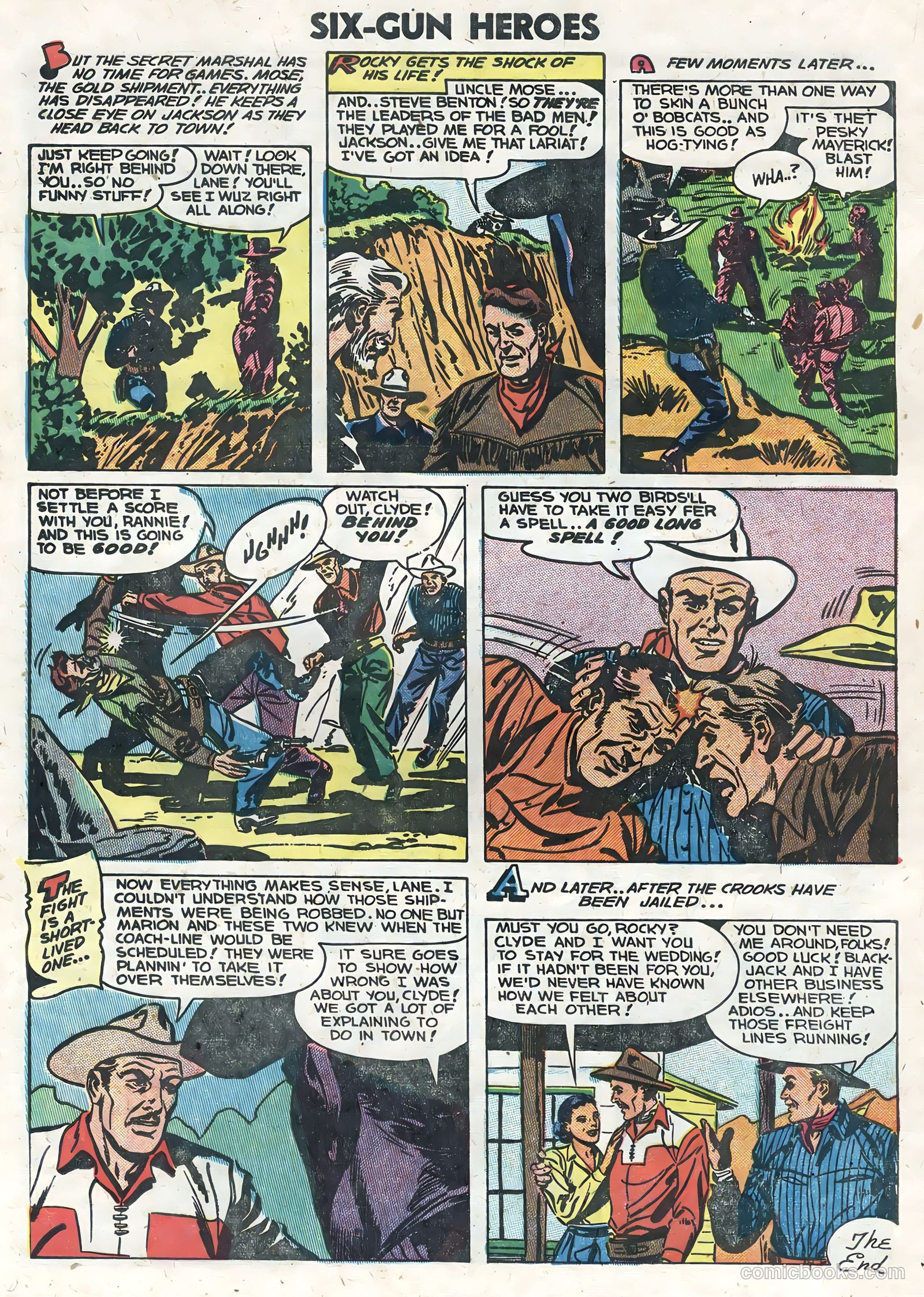 Six-Gun Heroes #25 (1954) — page 20 of 36
