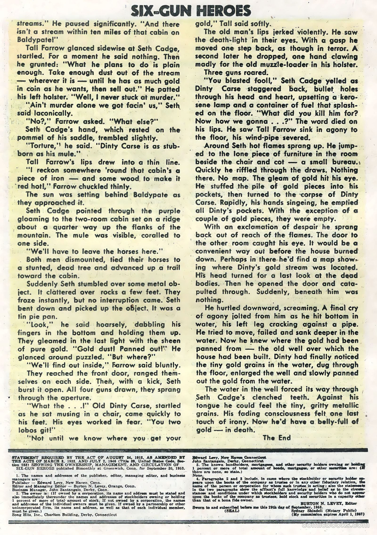 Six-Gun Heroes #25 (1954) — page 22 of 36
