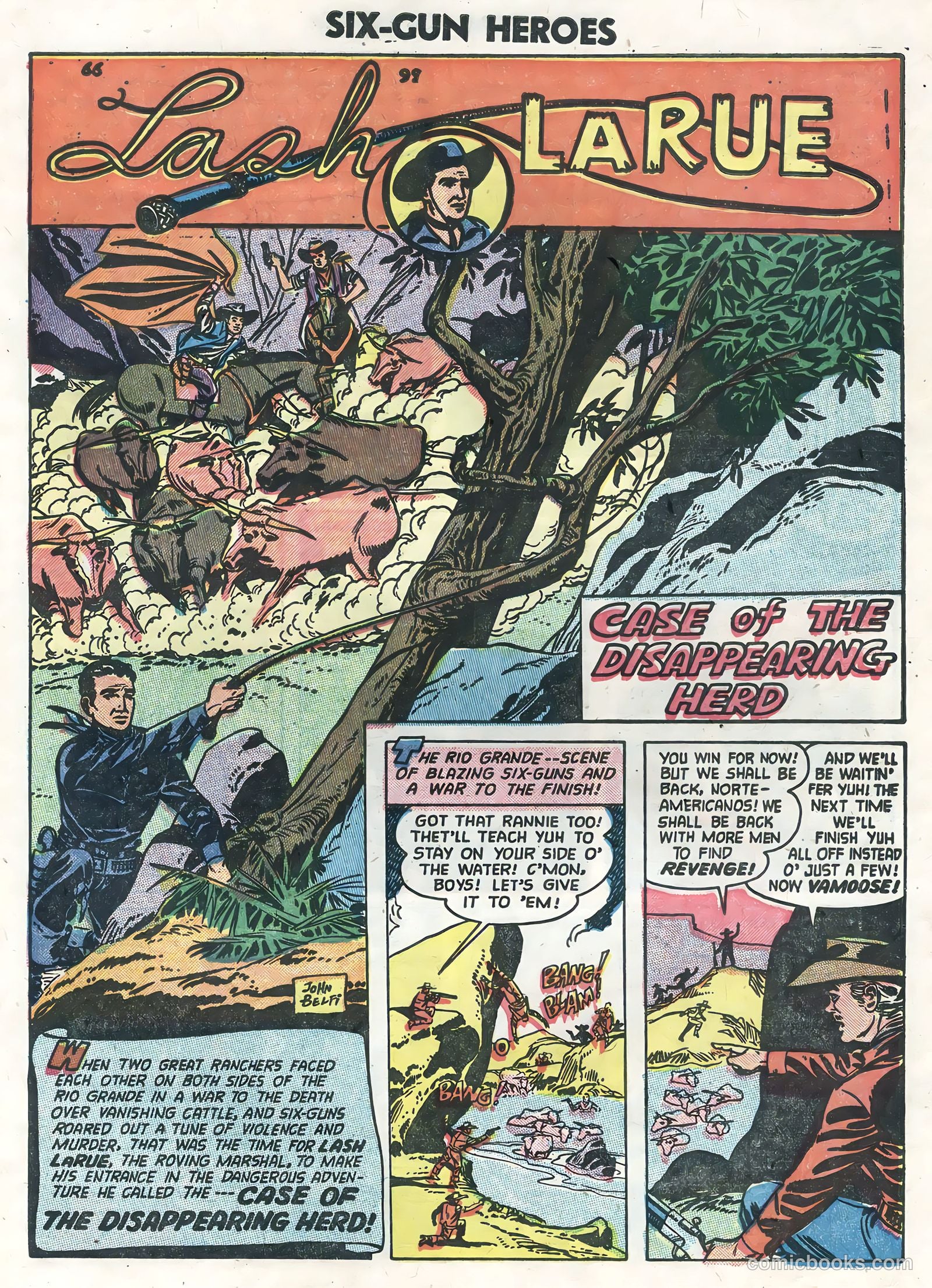 Six-Gun Heroes #25 (1954) — page 23 of 36