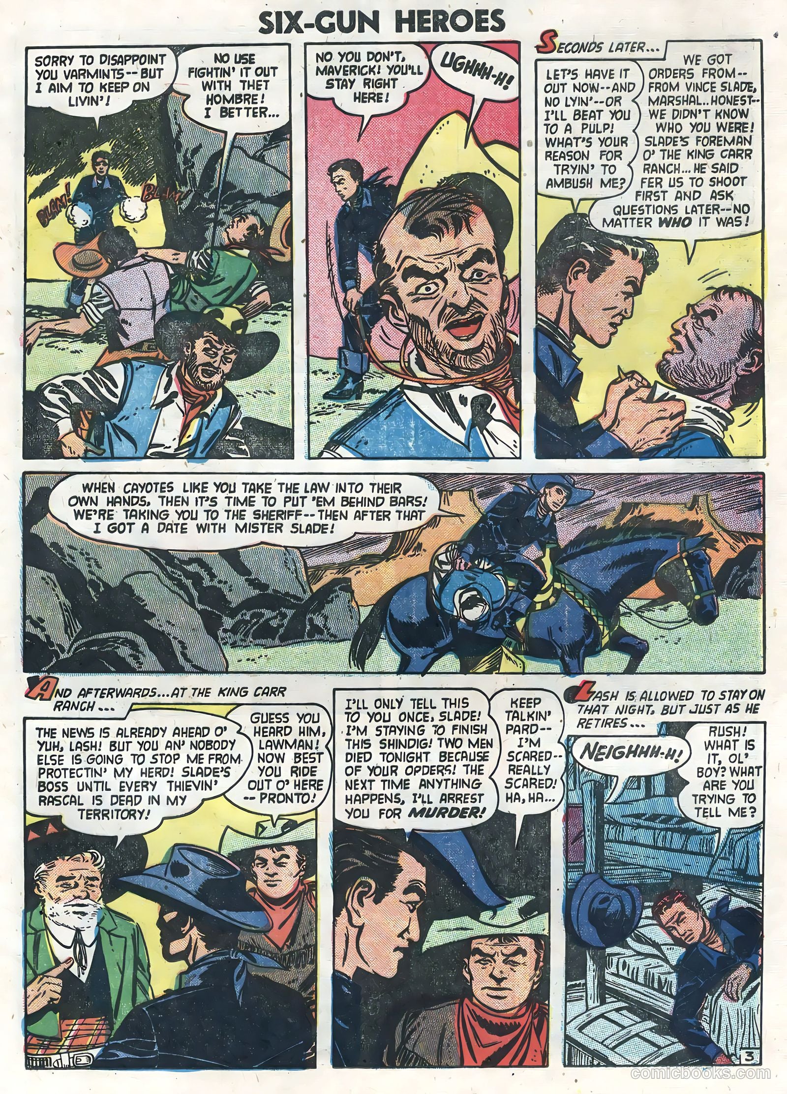 Six-Gun Heroes #25 (1954) — page 25 of 36