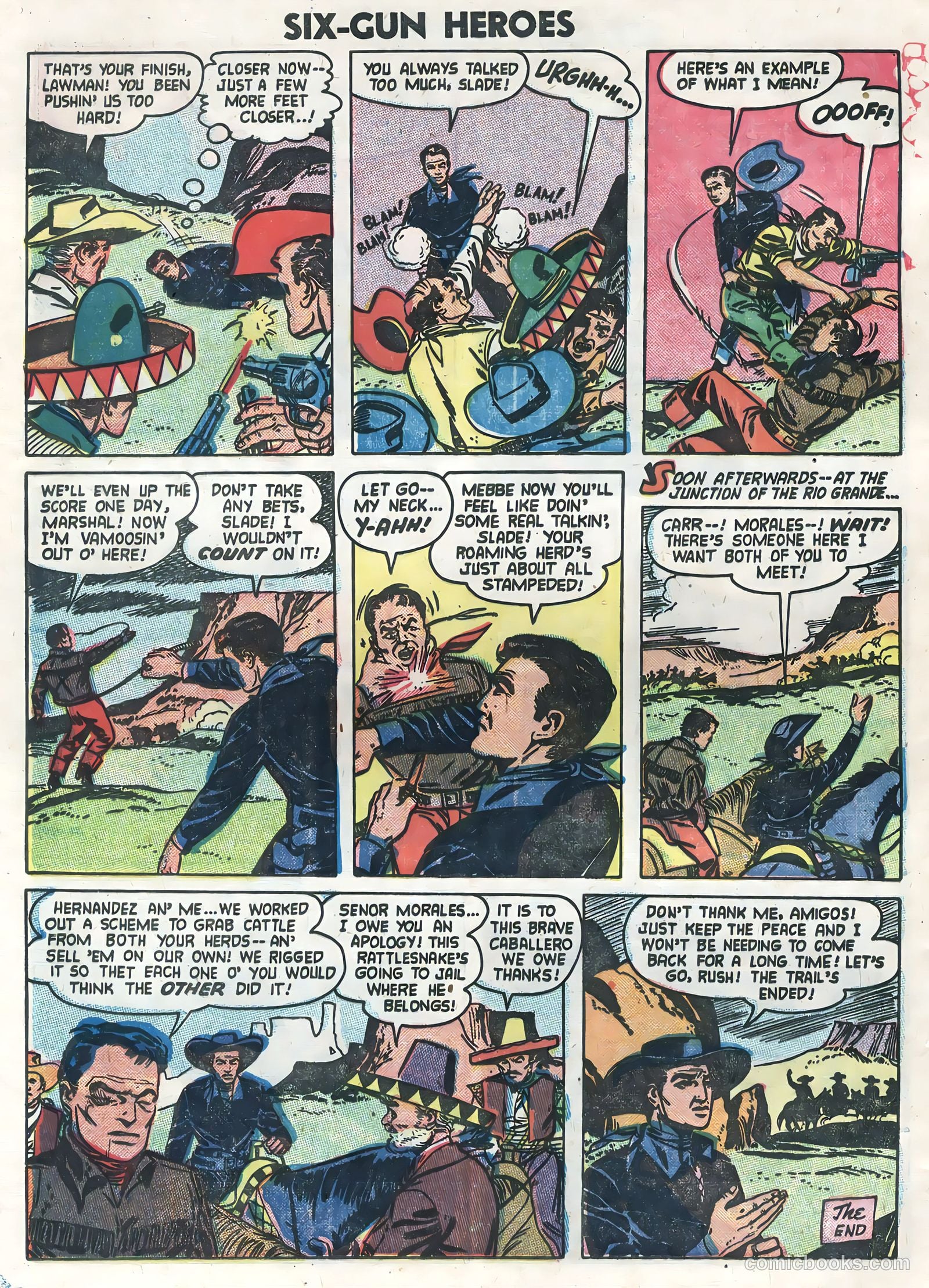 Six-Gun Heroes #25 (1954) — page 28 of 36