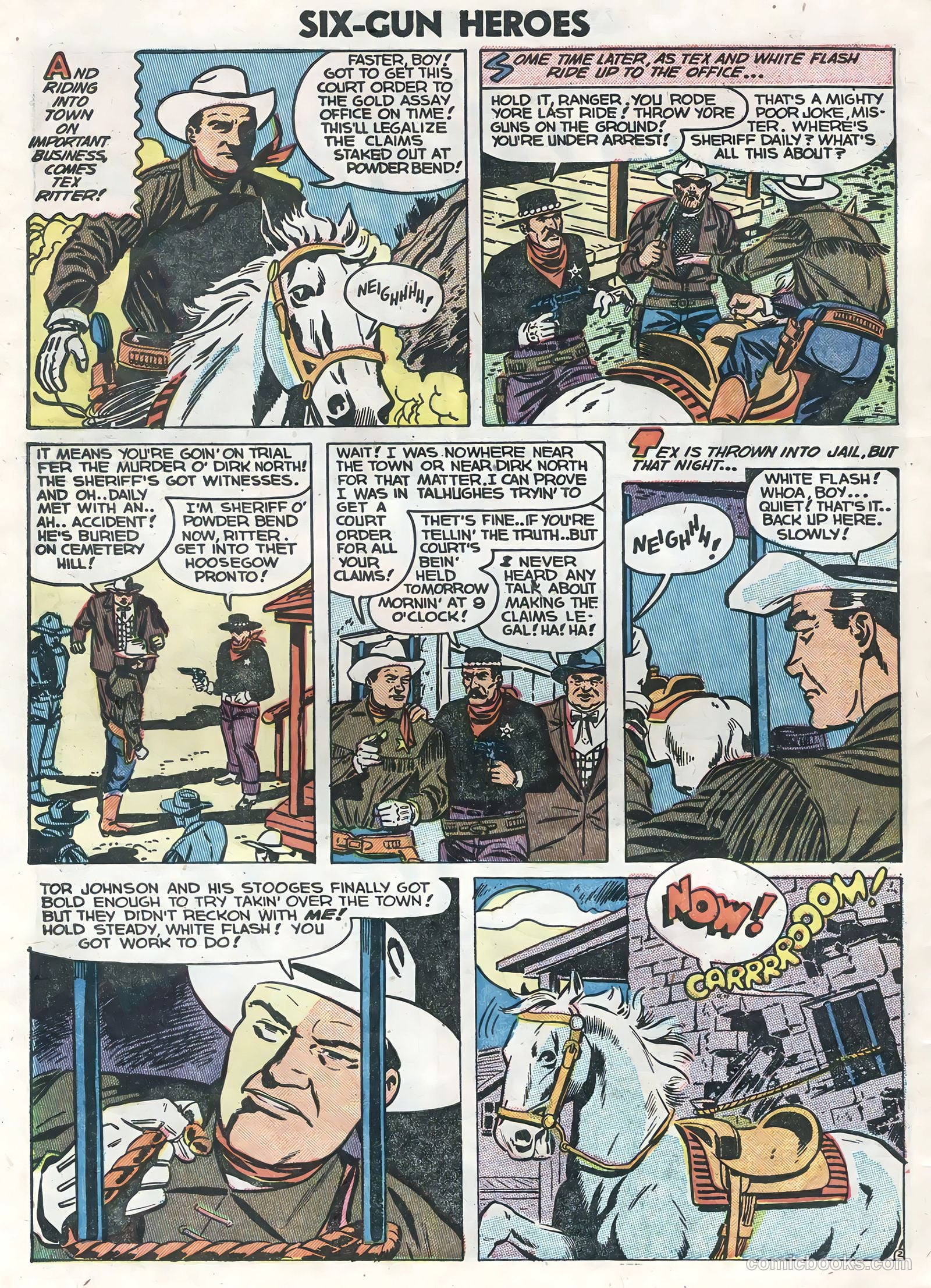 Six-Gun Heroes #25 (1954) — page 30 of 36