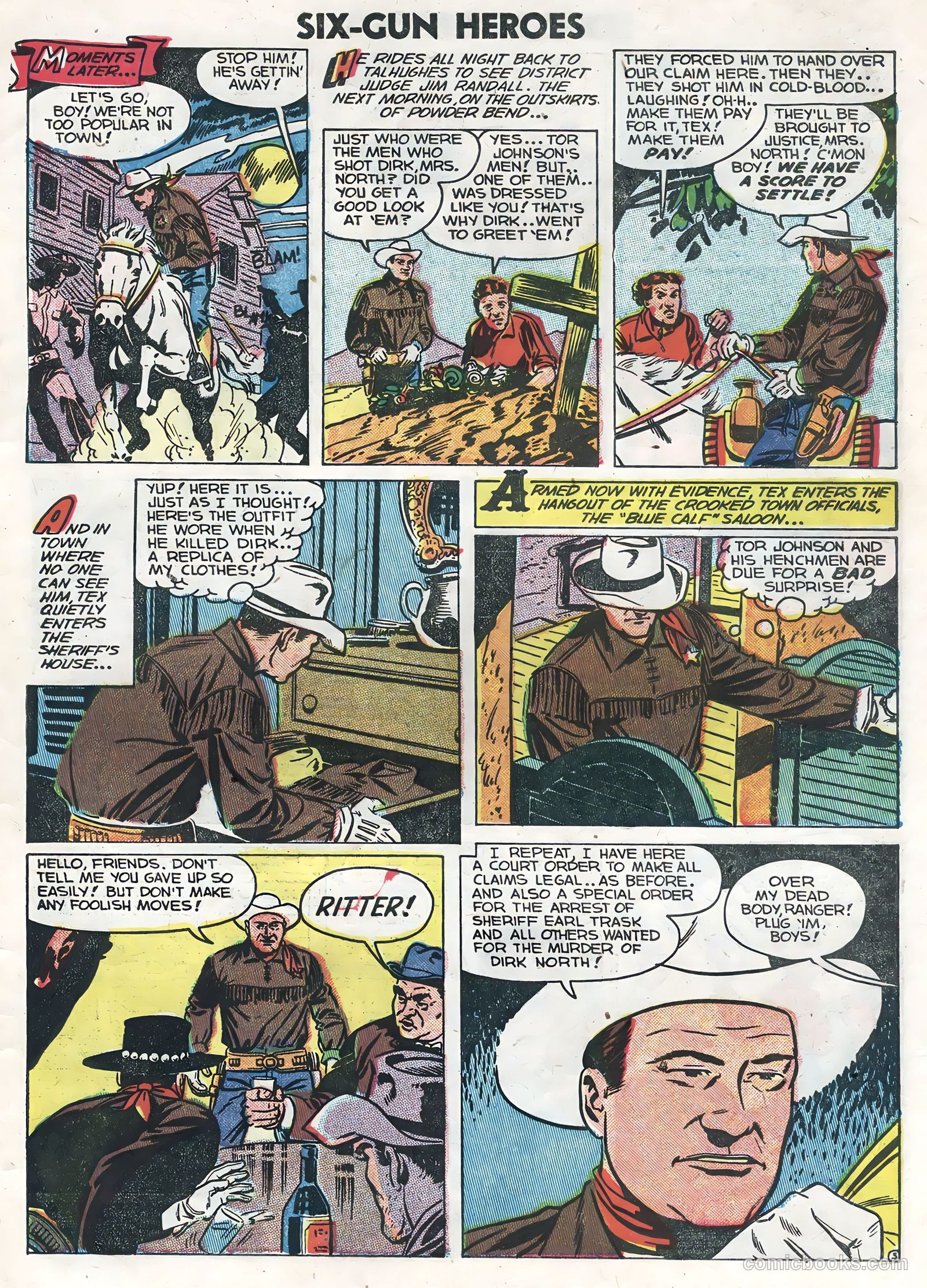 Six-Gun Heroes #25 (1954) — page 31 of 36