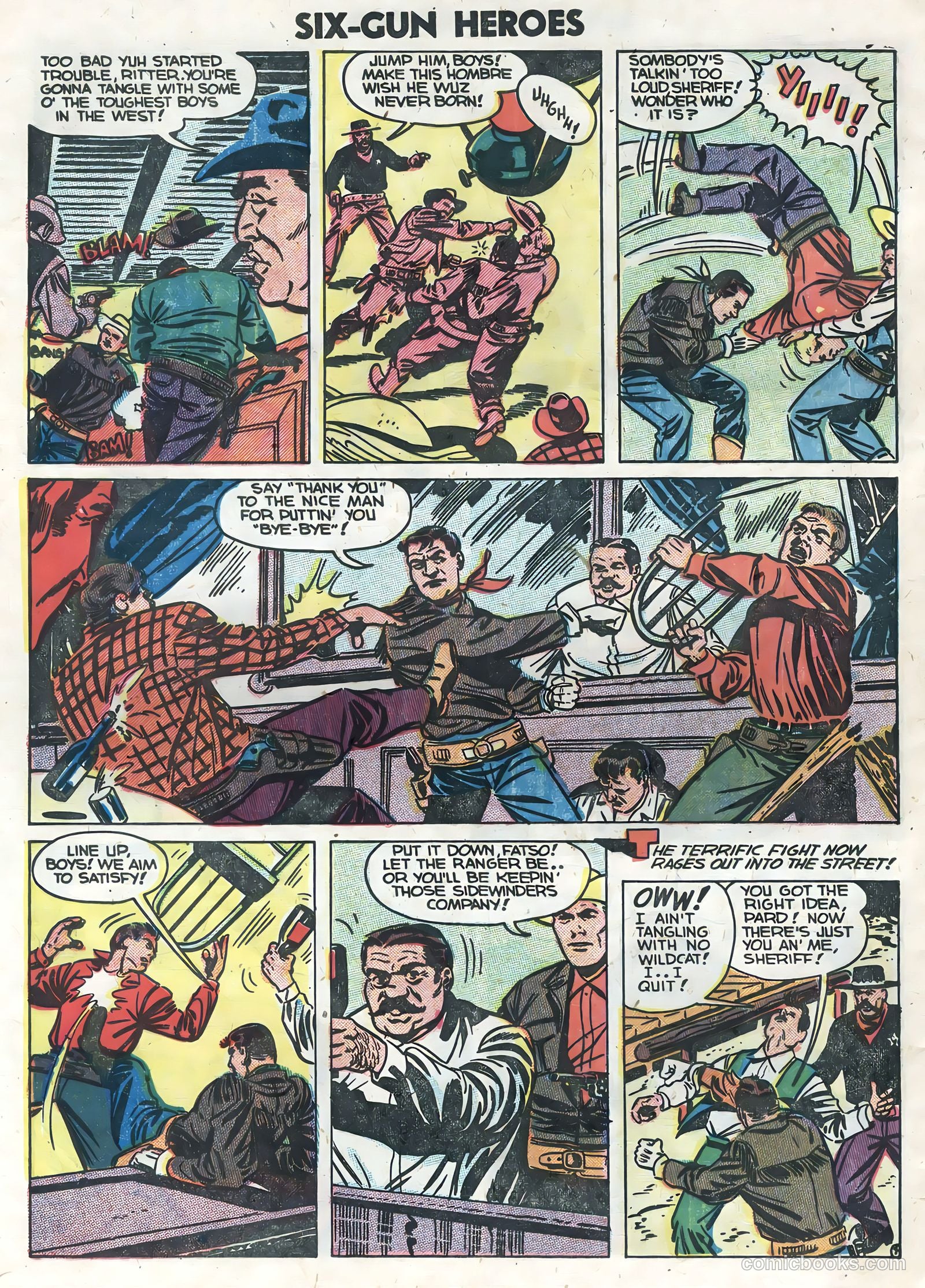 Six-Gun Heroes #25 (1954) — page 32 of 36