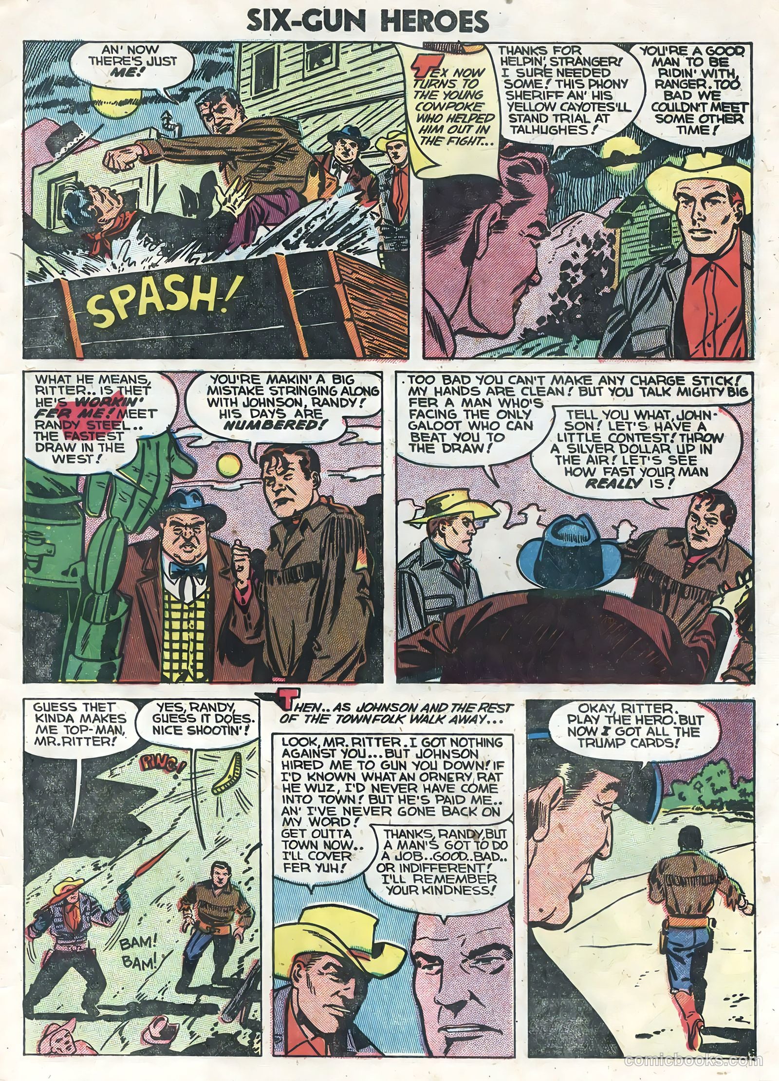 Six-Gun Heroes #25 (1954) — page 33 of 36