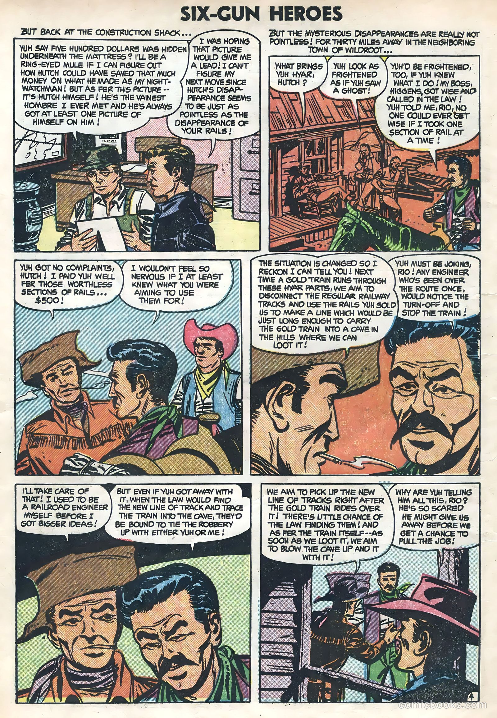 Six-Gun Heroes #26 (1954) — page 6 of 36