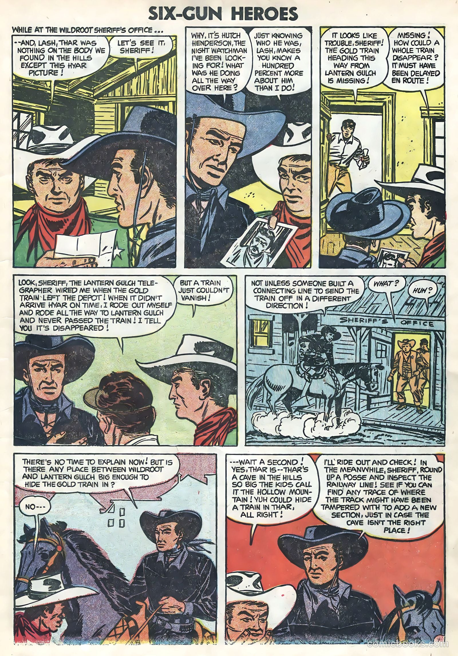 Six-Gun Heroes #26 (1954) — page 9 of 36