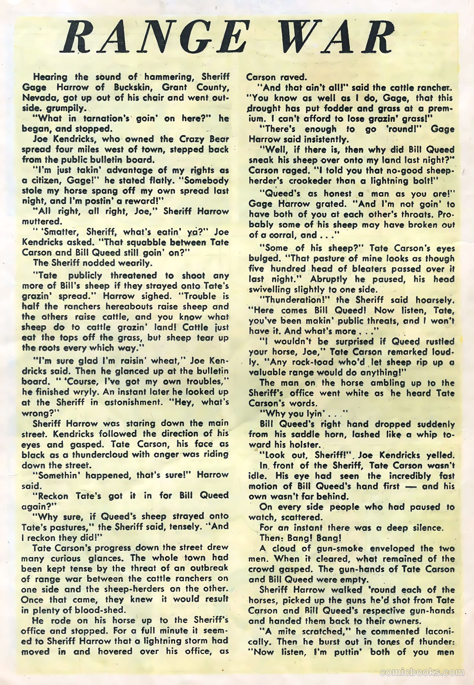 Six-Gun Heroes #26 (1954) — page 20 of 36