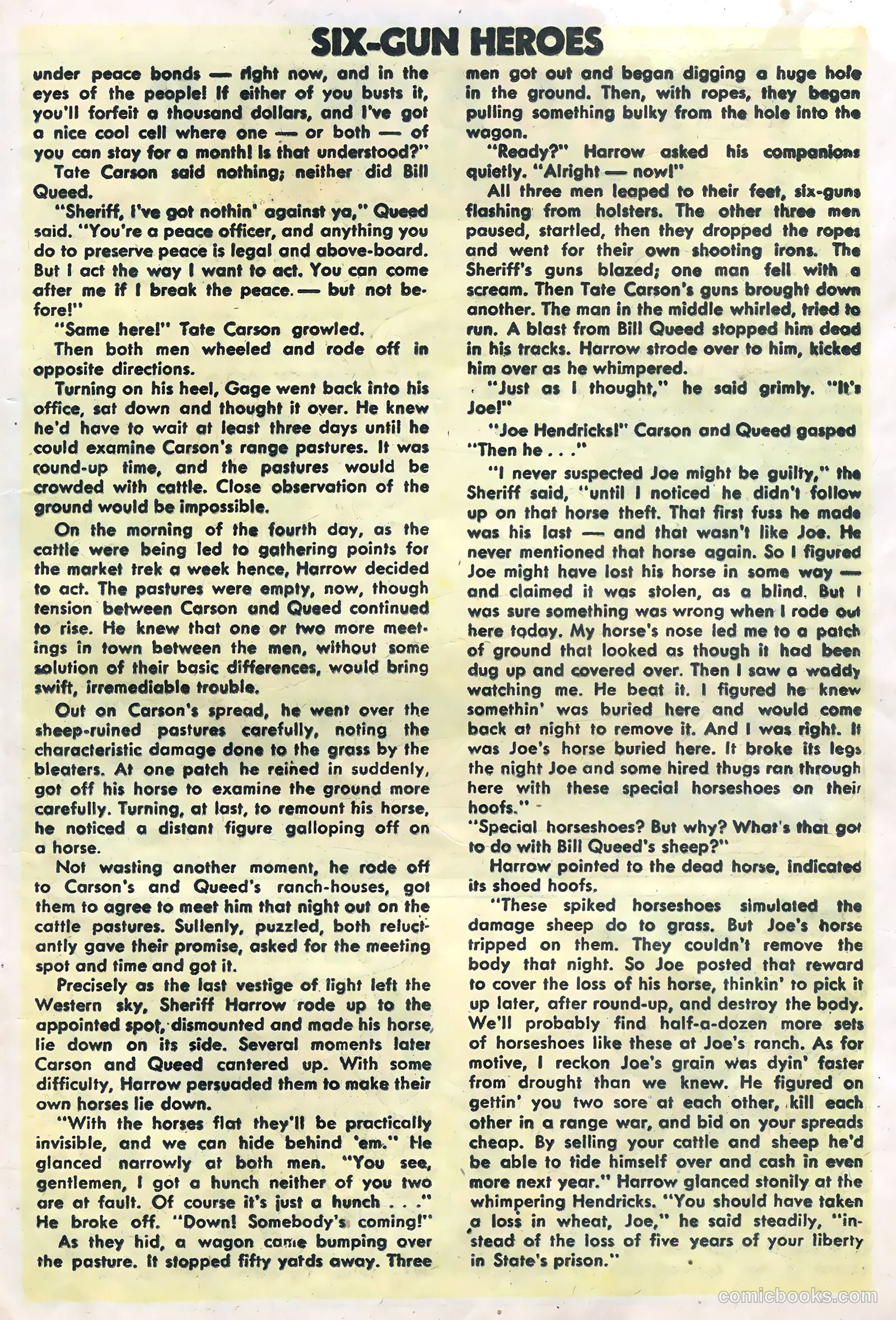 Six-Gun Heroes #26 (1954) — page 21 of 36