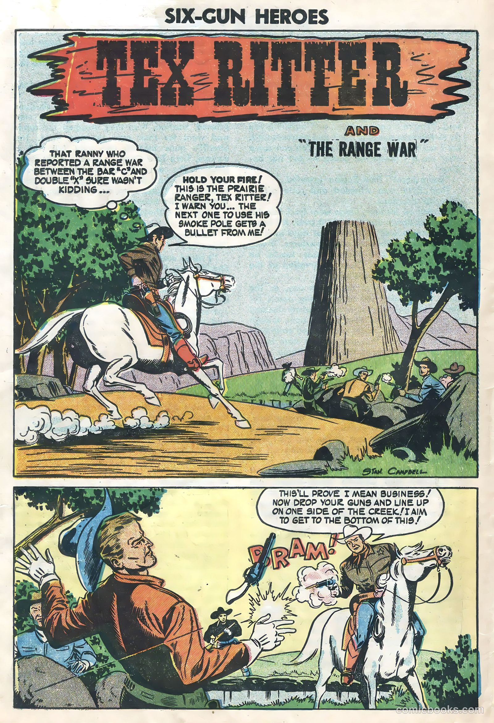 Six-Gun Heroes #26 (1954) — page 22 of 36