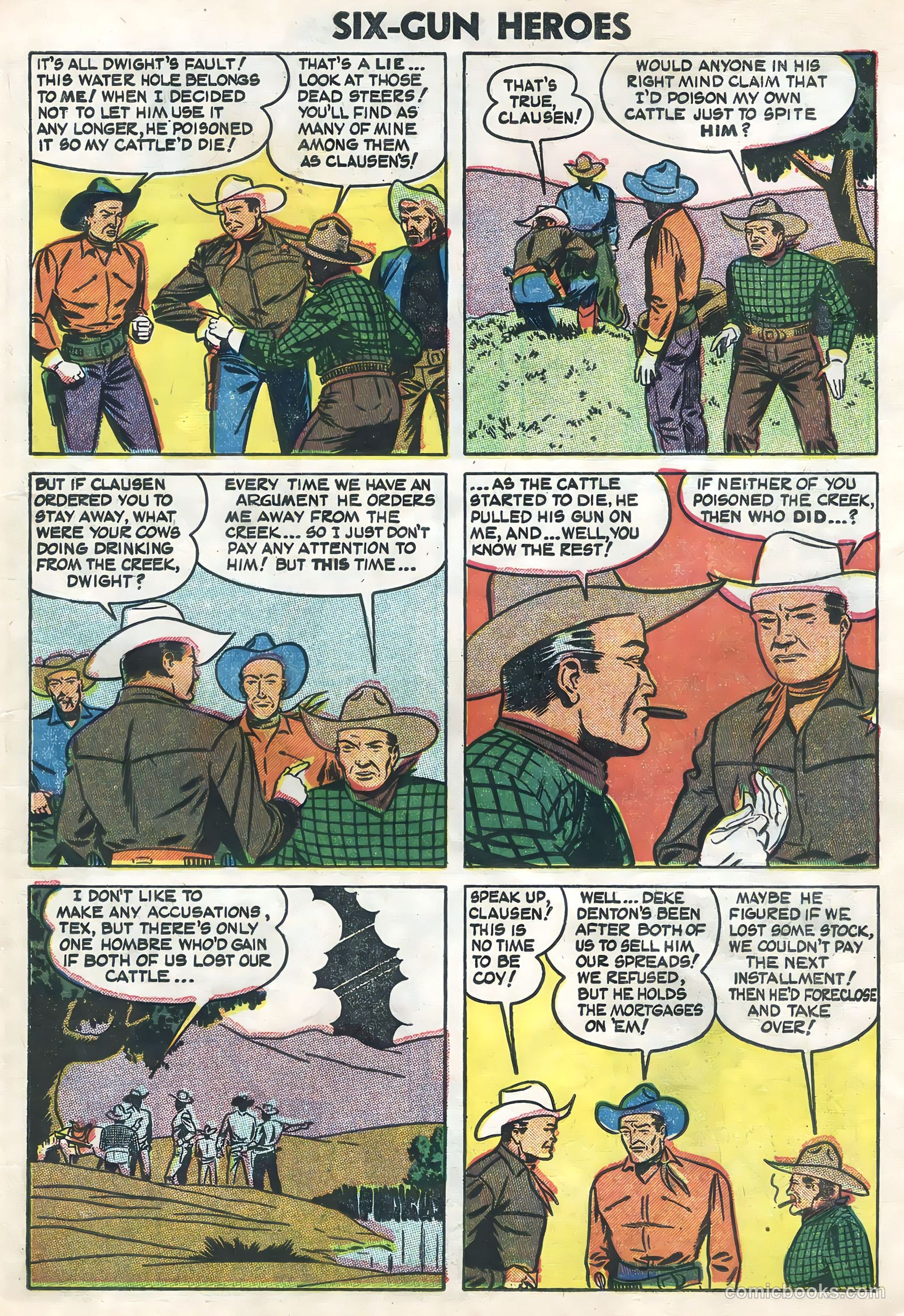 Six-Gun Heroes #26 (1954) — page 23 of 36