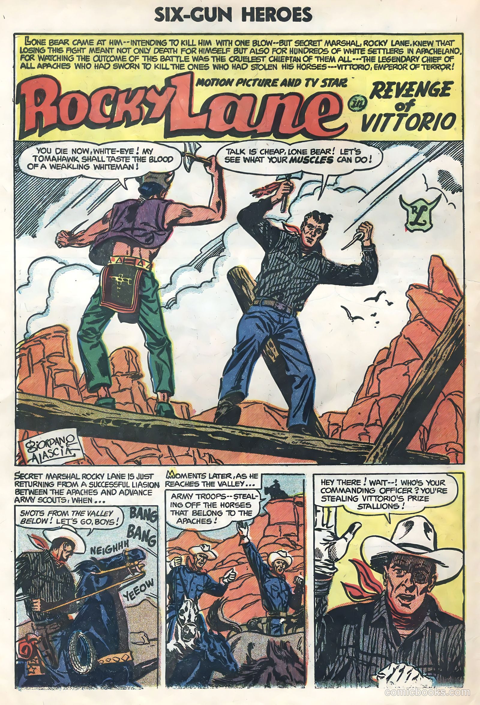 Six-Gun Heroes #26 (1954) — page 28 of 36