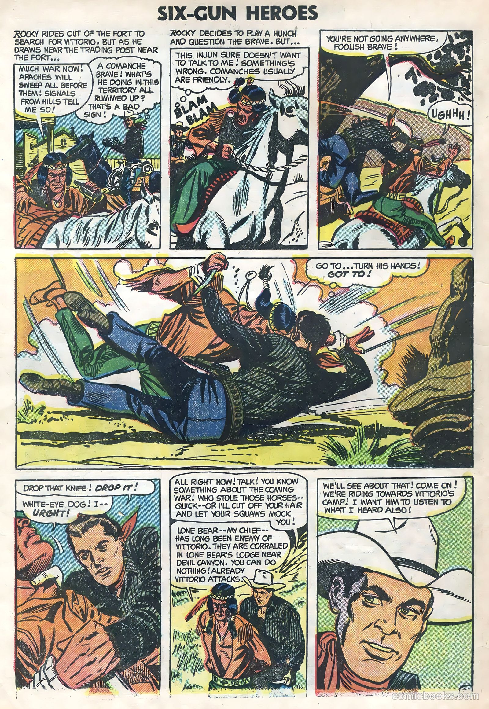 Six-Gun Heroes #26 (1954) — page 30 of 36