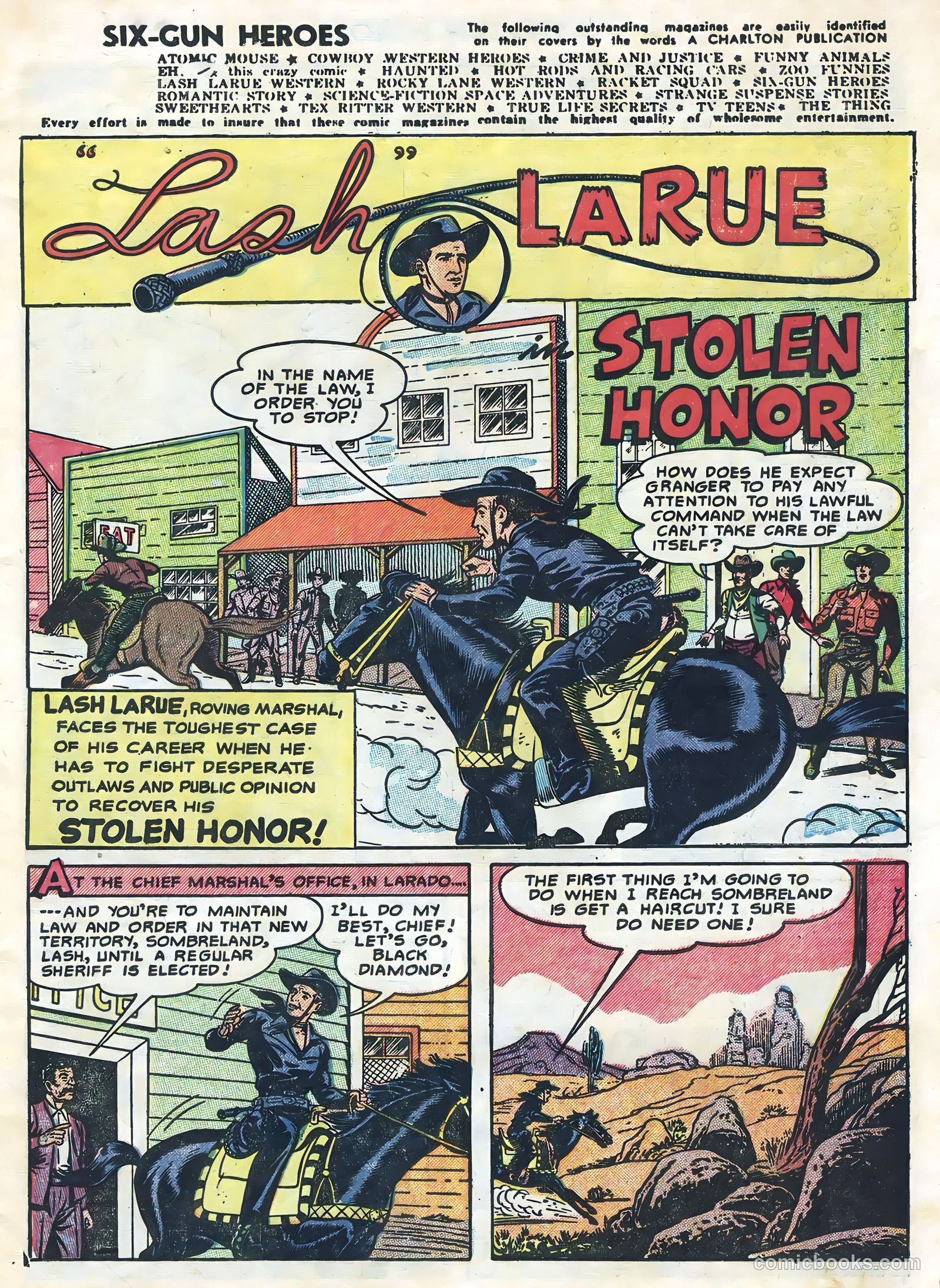 Six-Gun Heroes #27 (1954) — page 3 of 36