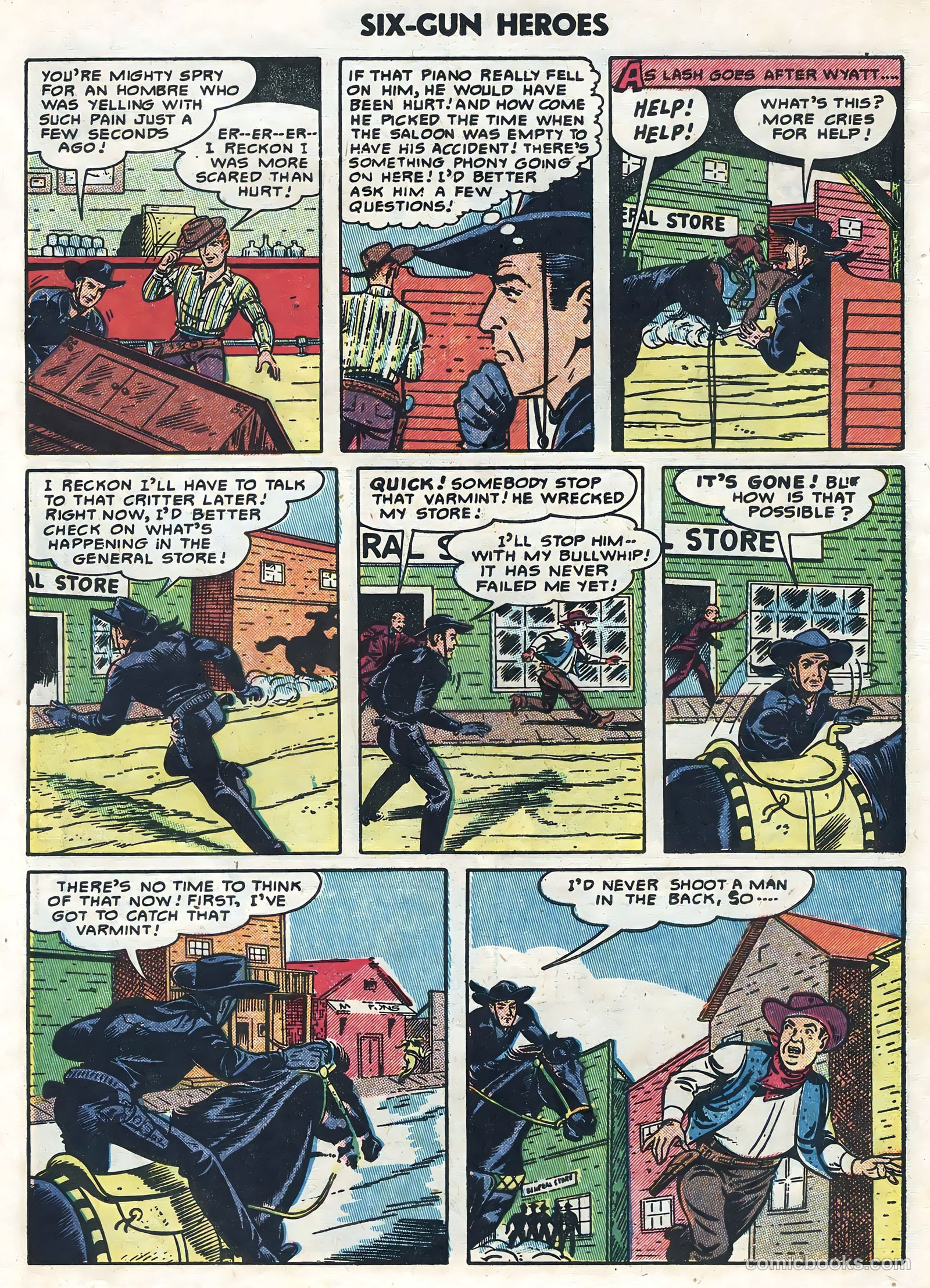 Six-Gun Heroes #27 (1954) — page 6 of 36