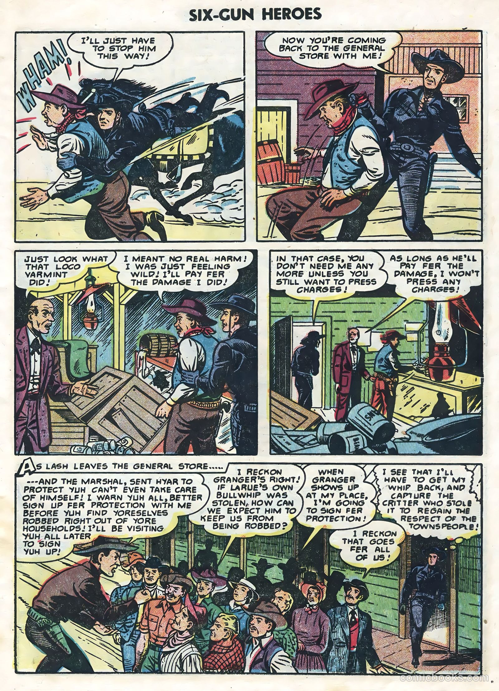 Six-Gun Heroes #27 (1954) — page 7 of 36