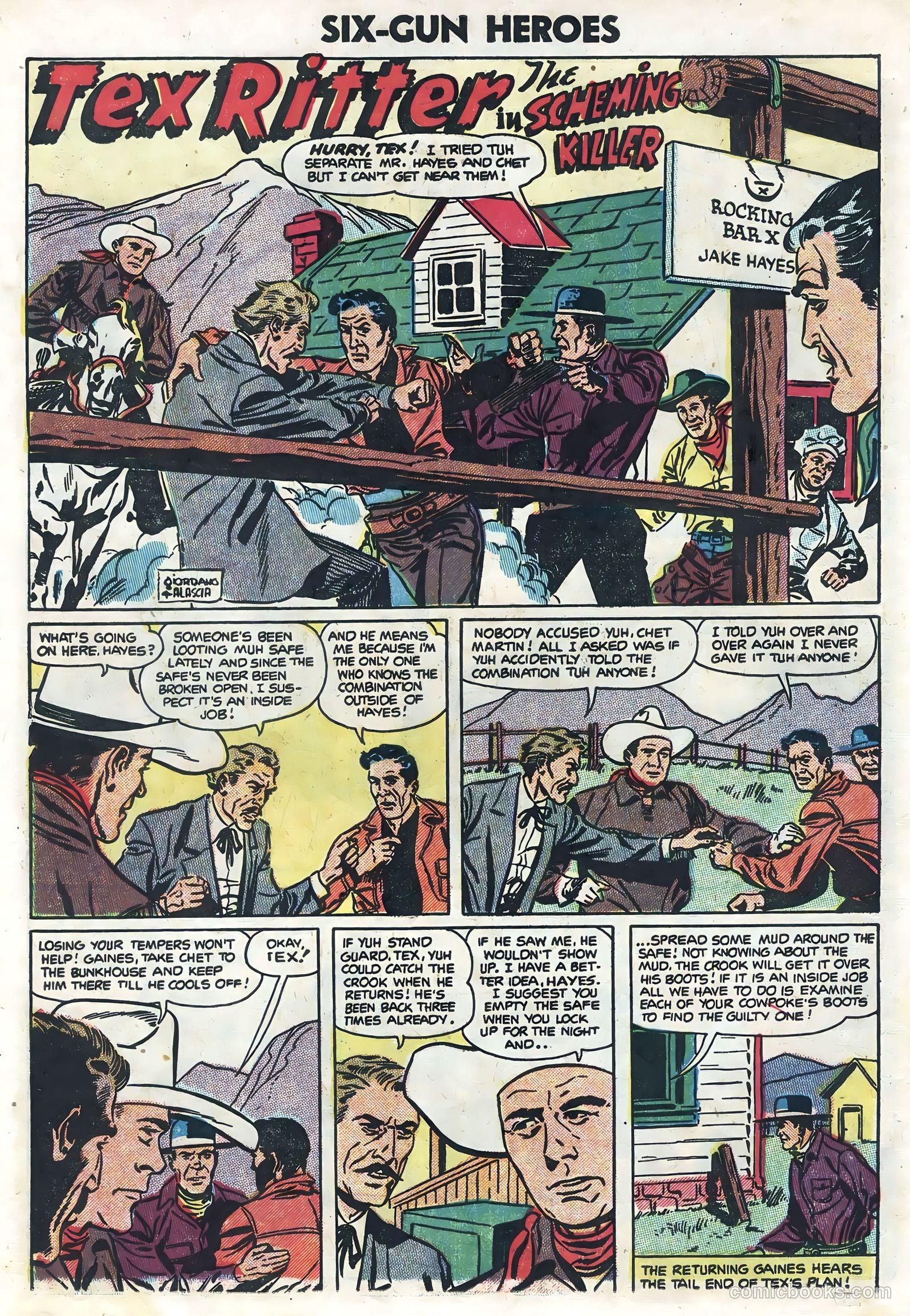 Six-Gun Heroes #27 (1954) — page 10 of 36