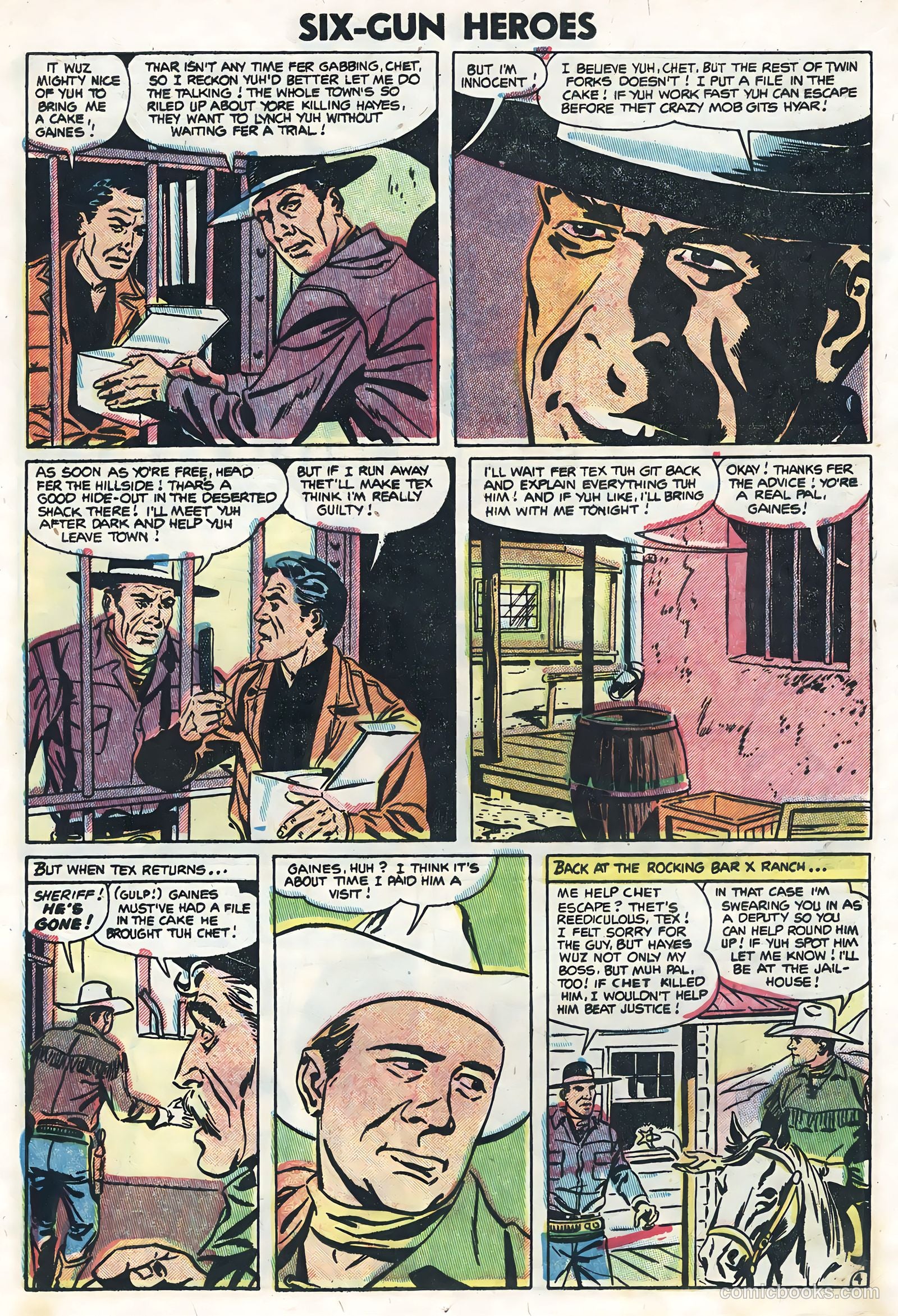 Six-Gun Heroes #27 (1954) — page 13 of 36