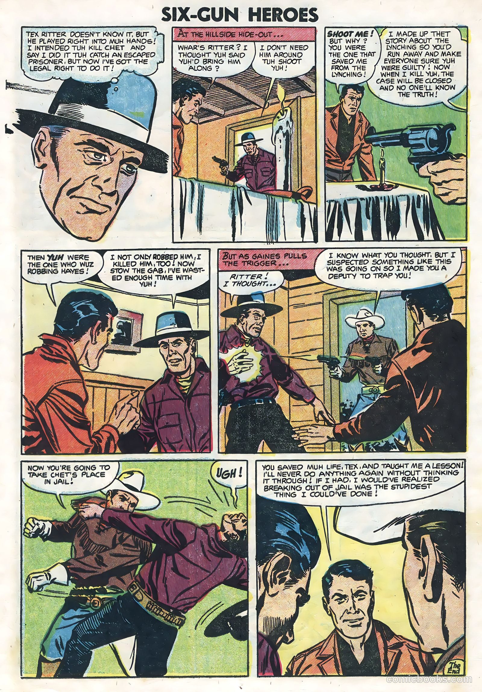 Six-Gun Heroes #27 (1954) — page 14 of 36