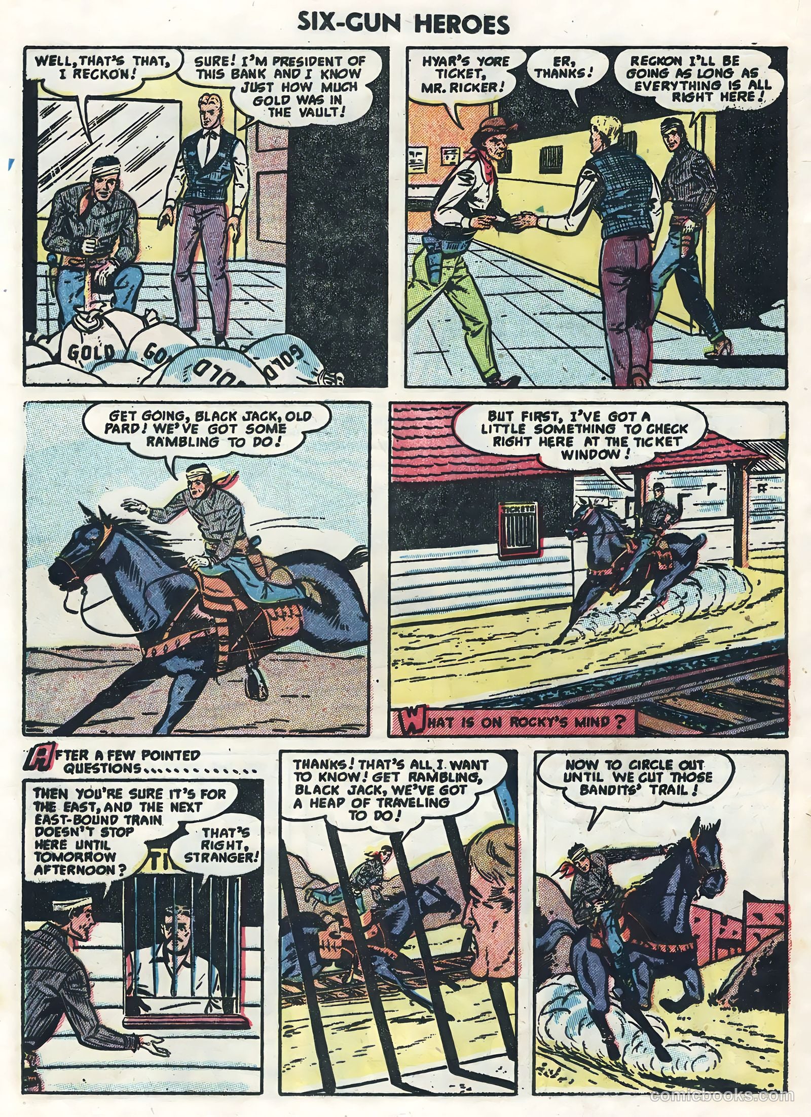 Six-Gun Heroes #27 (1954) — page 20 of 36