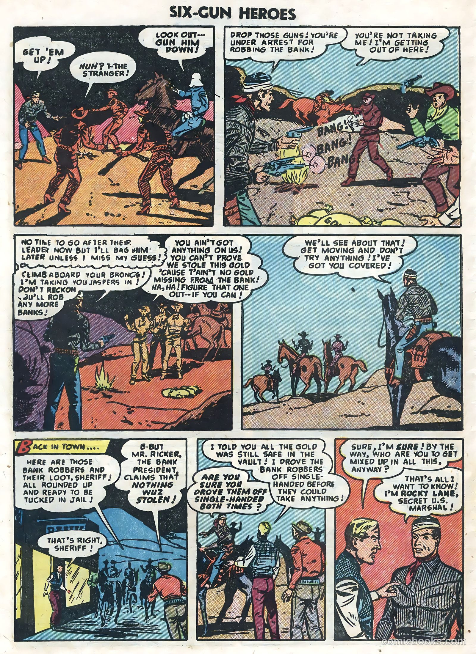 Six-Gun Heroes #27 (1954) — page 22 of 36