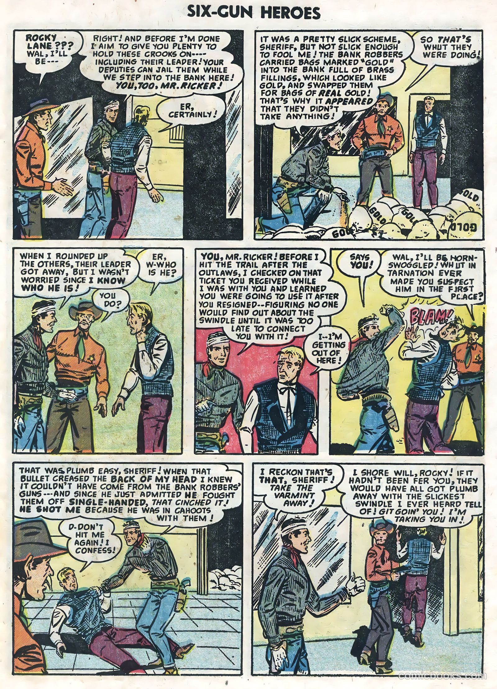 Six-Gun Heroes #27 (1954) — page 23 of 36