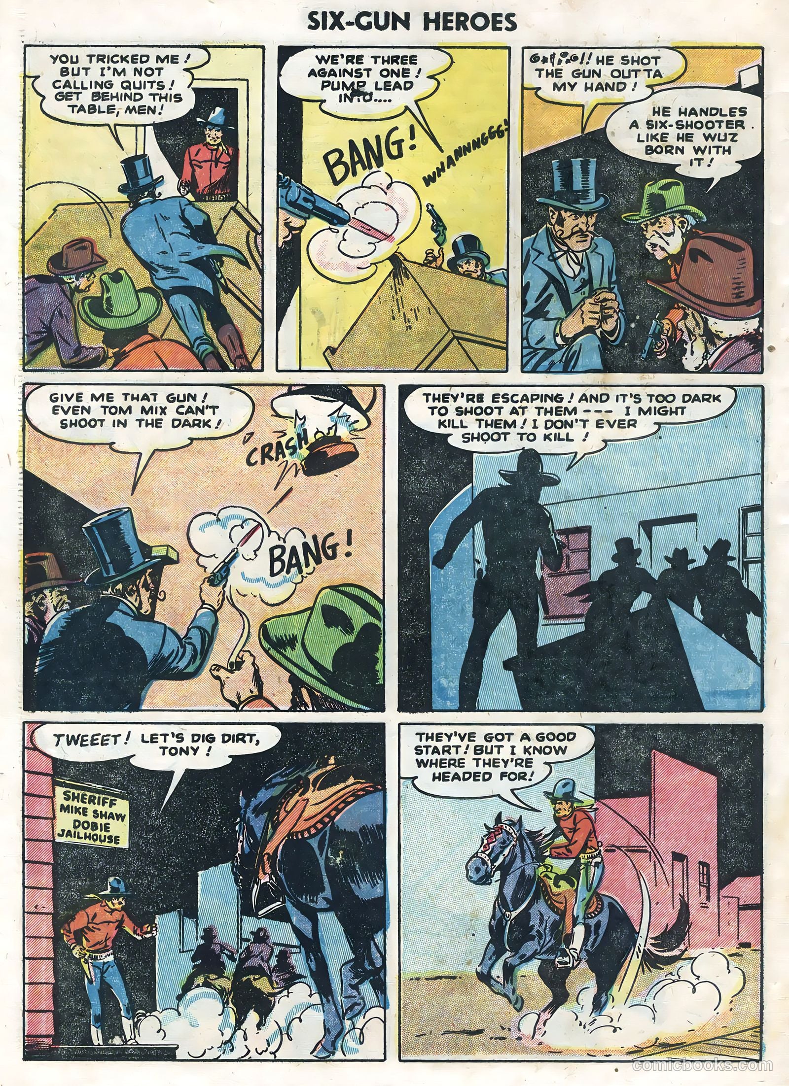 Six-Gun Heroes #27 (1954) — page 30 of 36