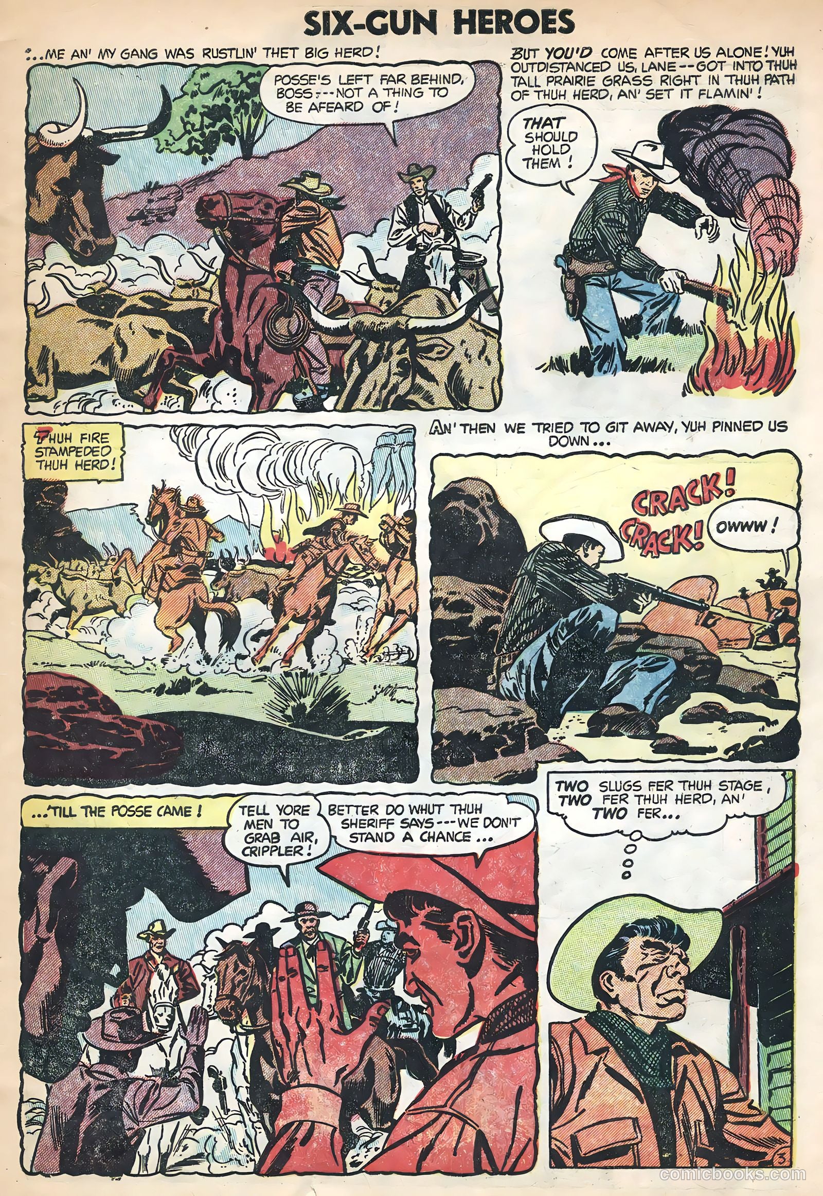 Six-Gun Heroes #28 (1954) — page 5 of 36