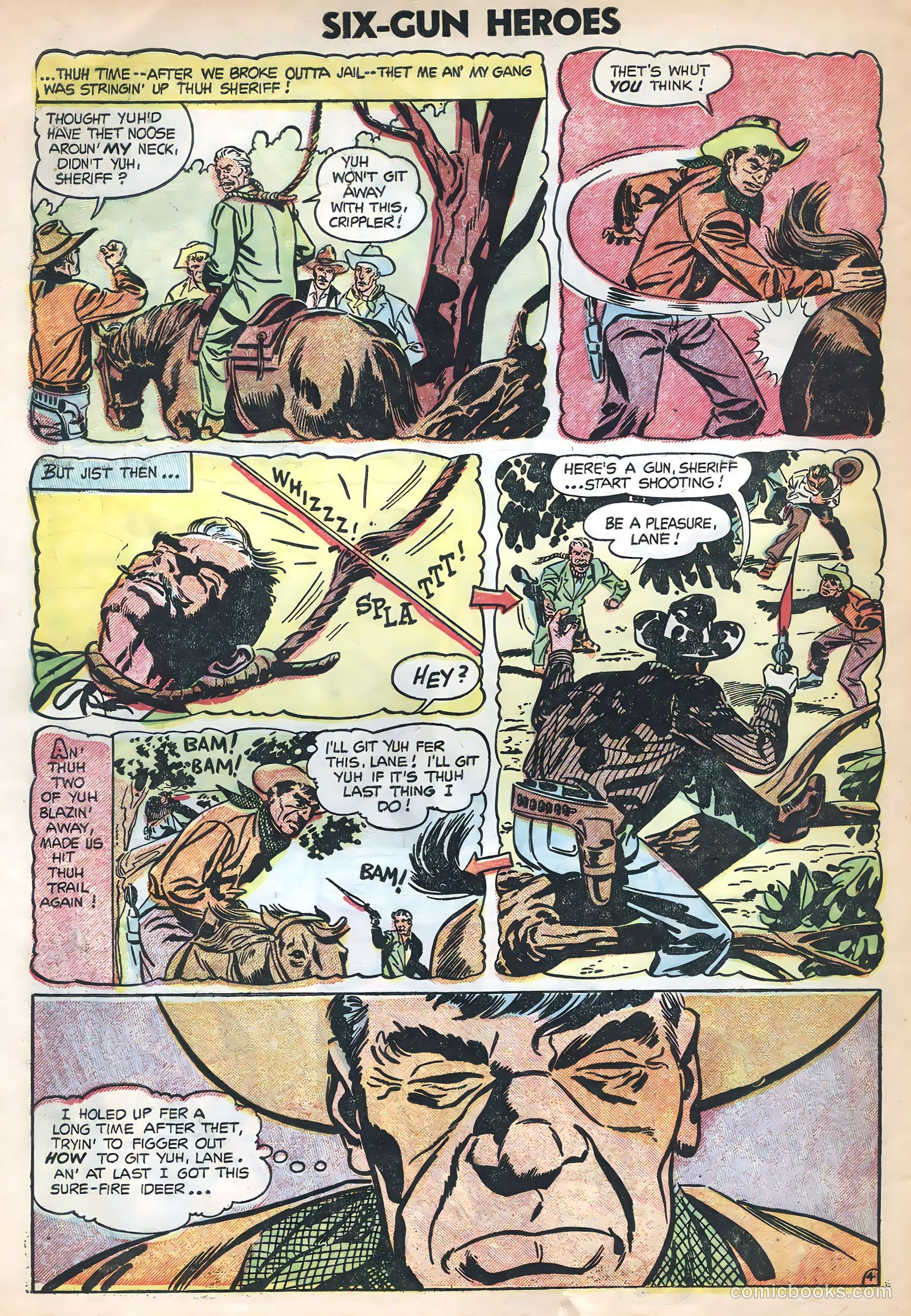 Six-Gun Heroes #28 (1954) — page 6 of 36