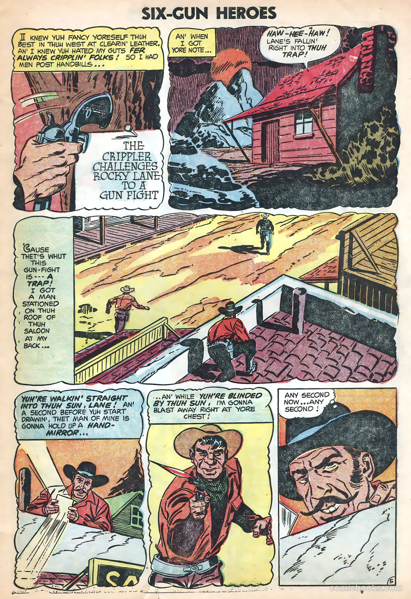 Six-Gun Heroes #28 (1954) — page 7 of 36