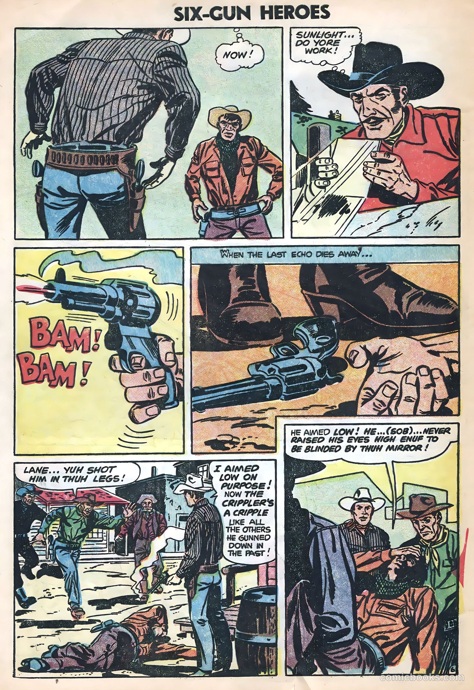Six-Gun Heroes #28 (1954) — page 8 of 36