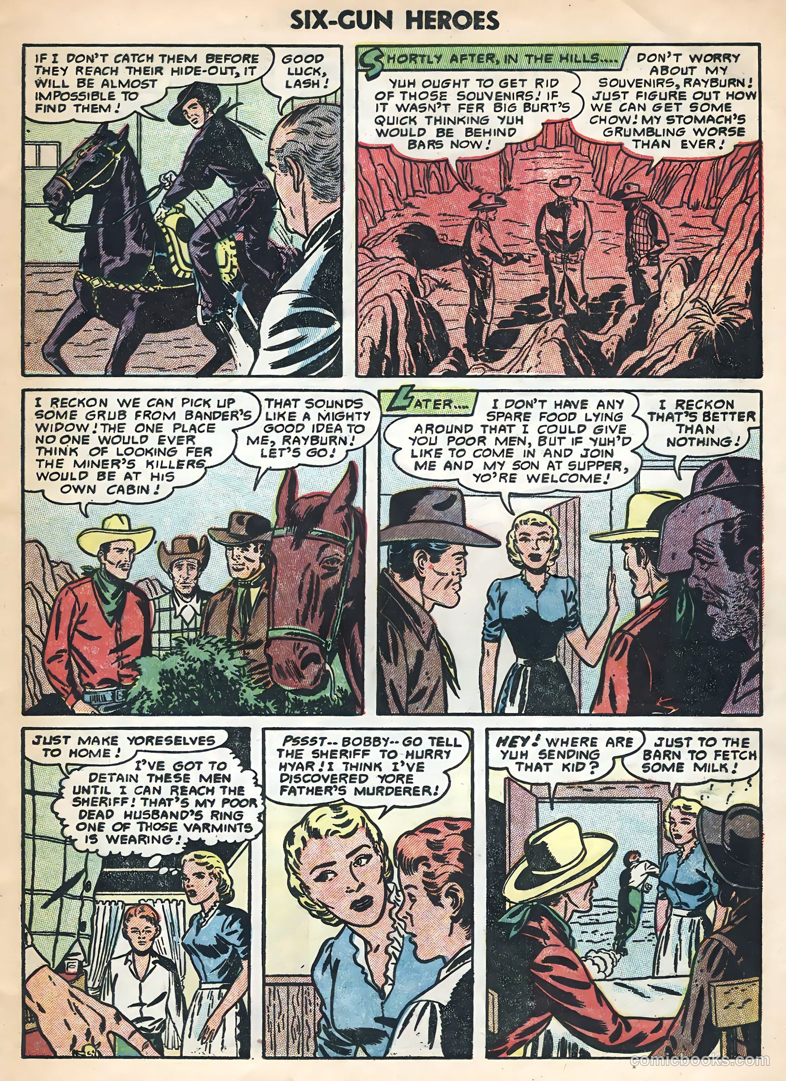 Six-Gun Heroes #28 (1954) — page 13 of 36