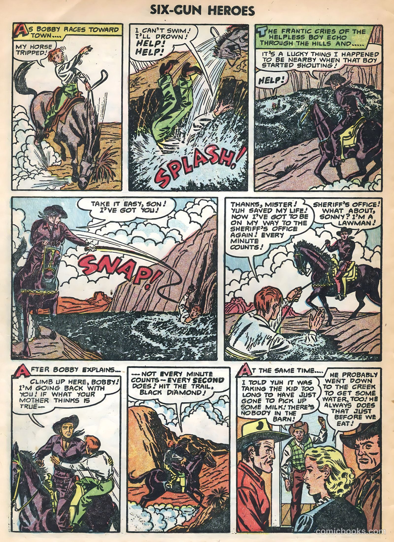 Six-Gun Heroes #28 (1954) — page 14 of 36