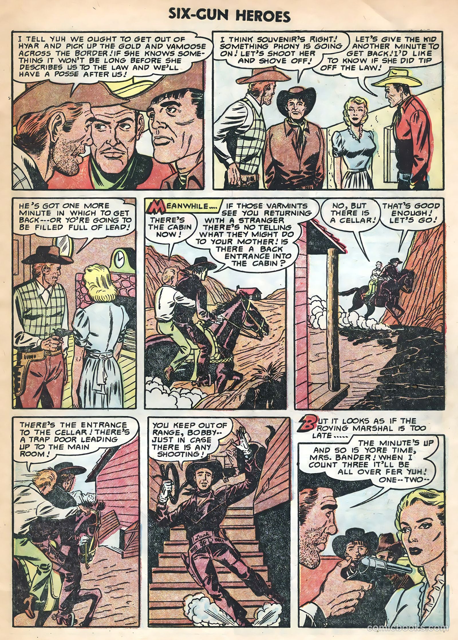 Six-Gun Heroes #28 (1954) — page 15 of 36