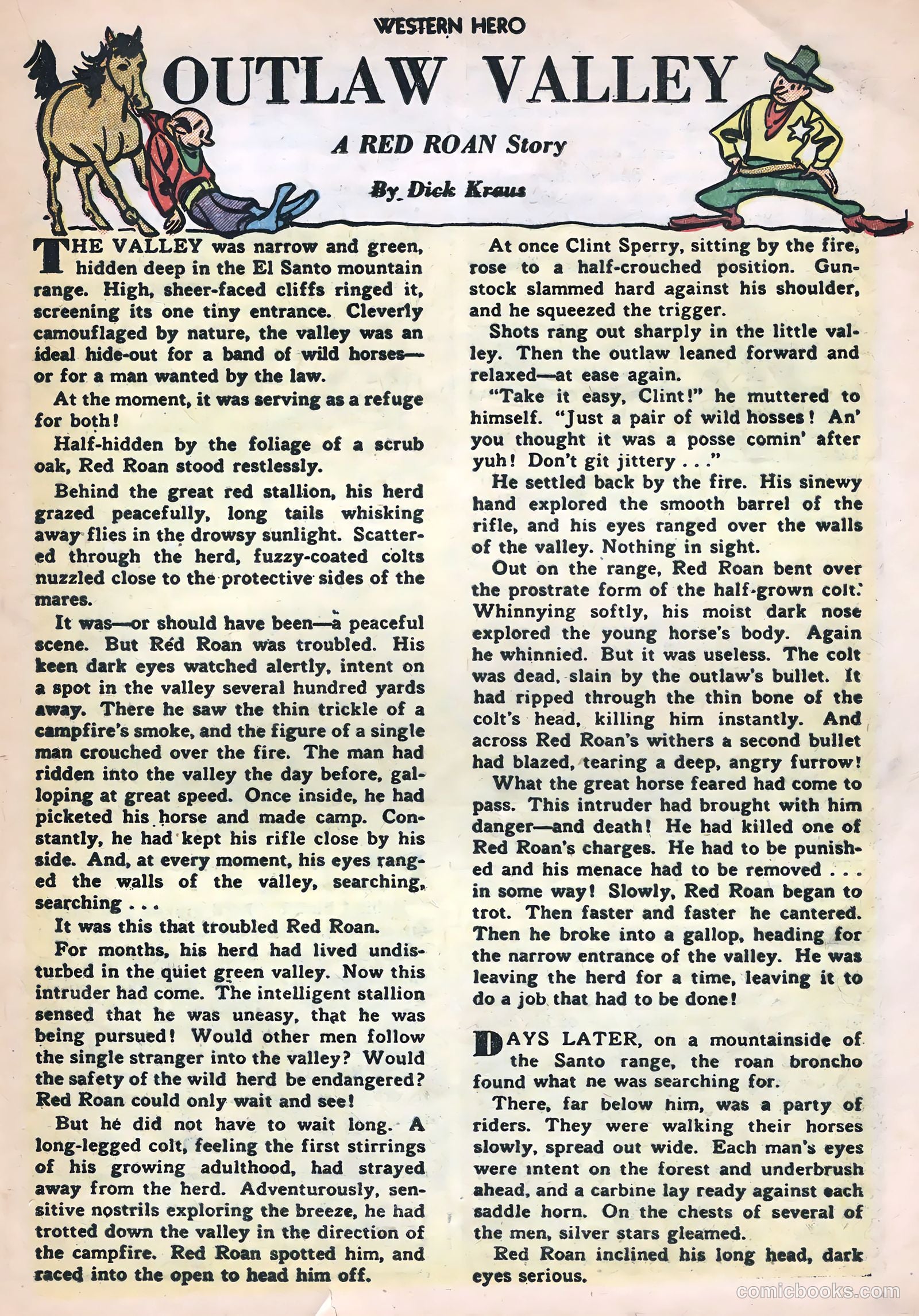 Six-Gun Heroes #28 (1954) — page 17 of 36