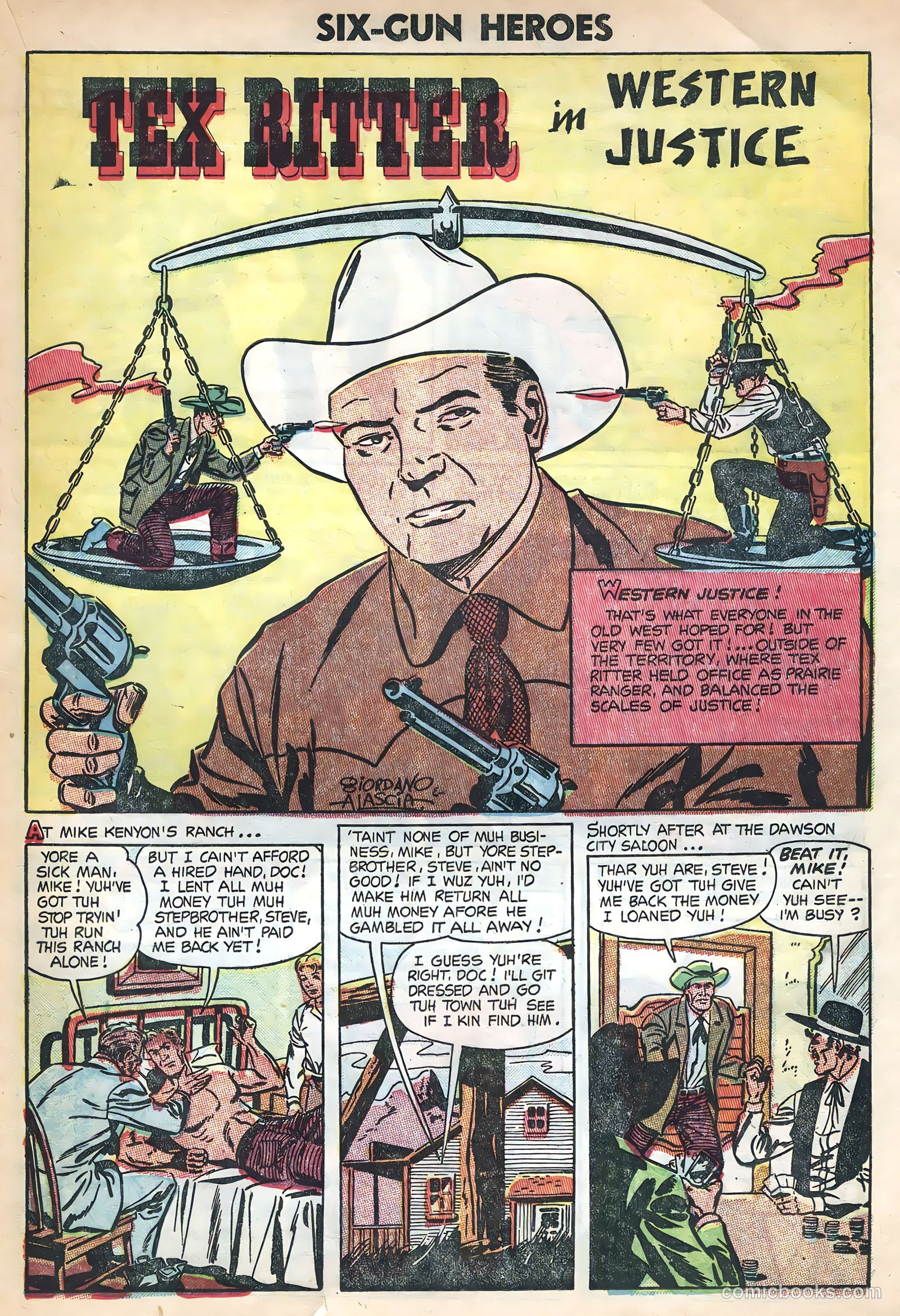 Six-Gun Heroes #28 (1954) — page 19 of 36