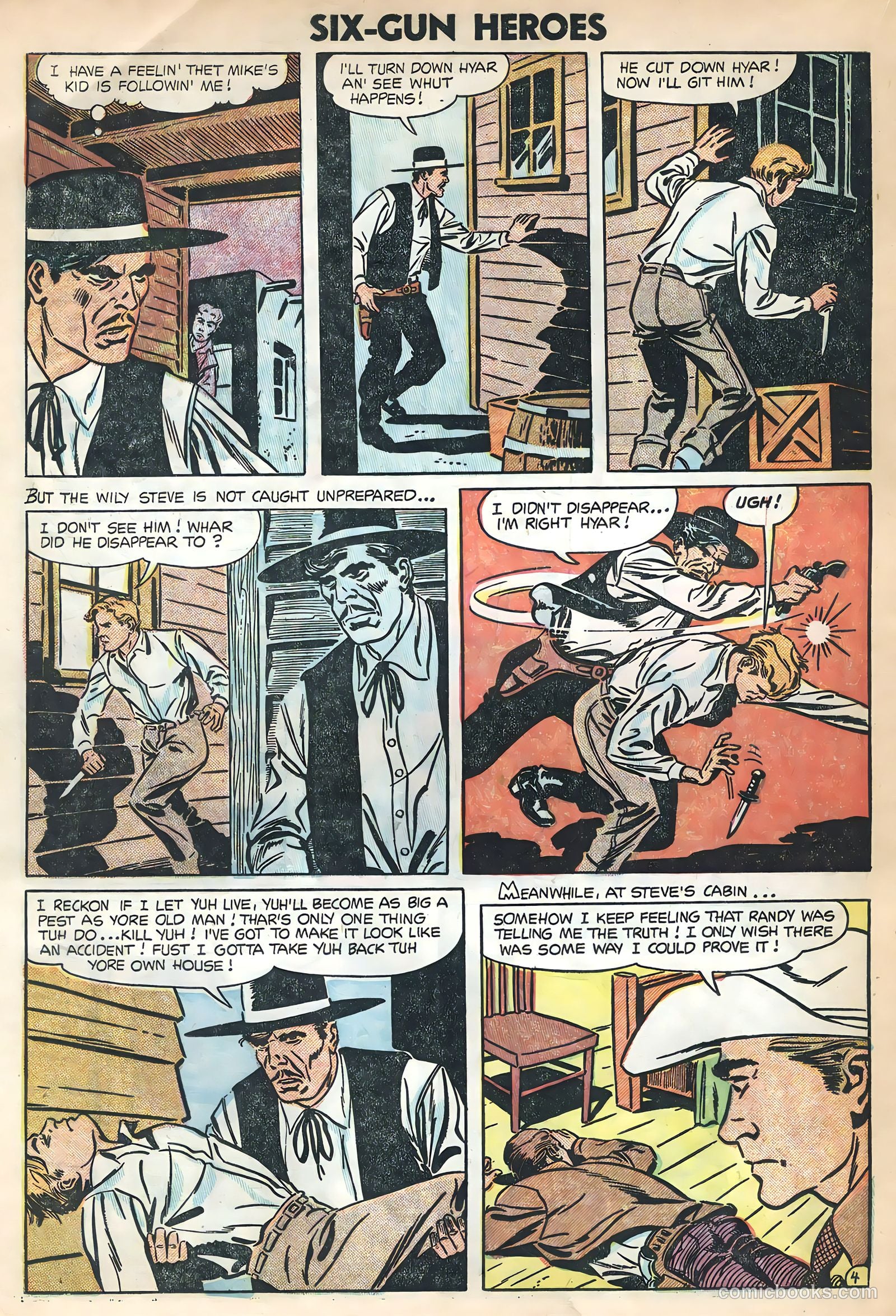Six-Gun Heroes #28 (1954) — page 22 of 36