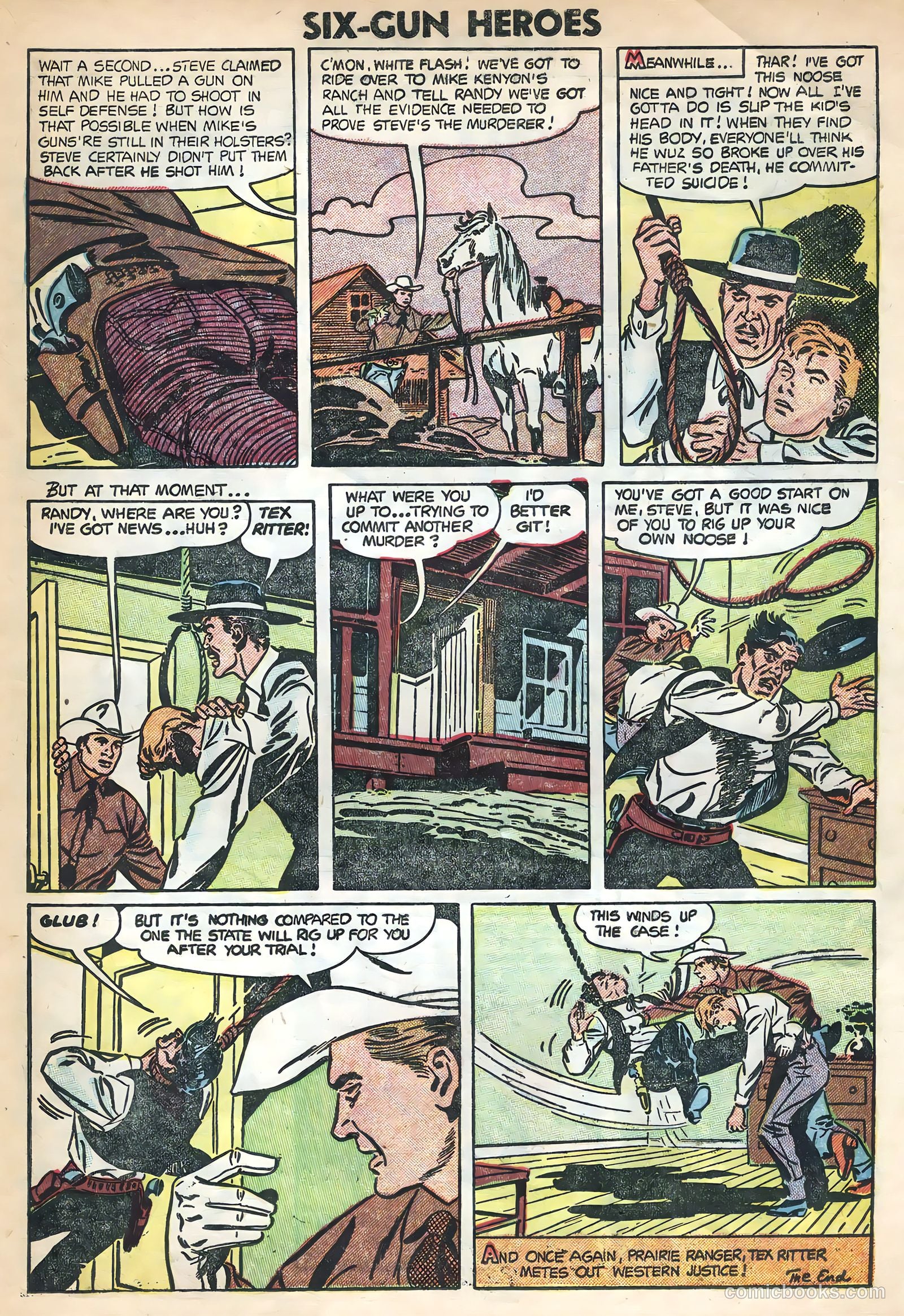 Six-Gun Heroes #28 (1954) — page 23 of 36