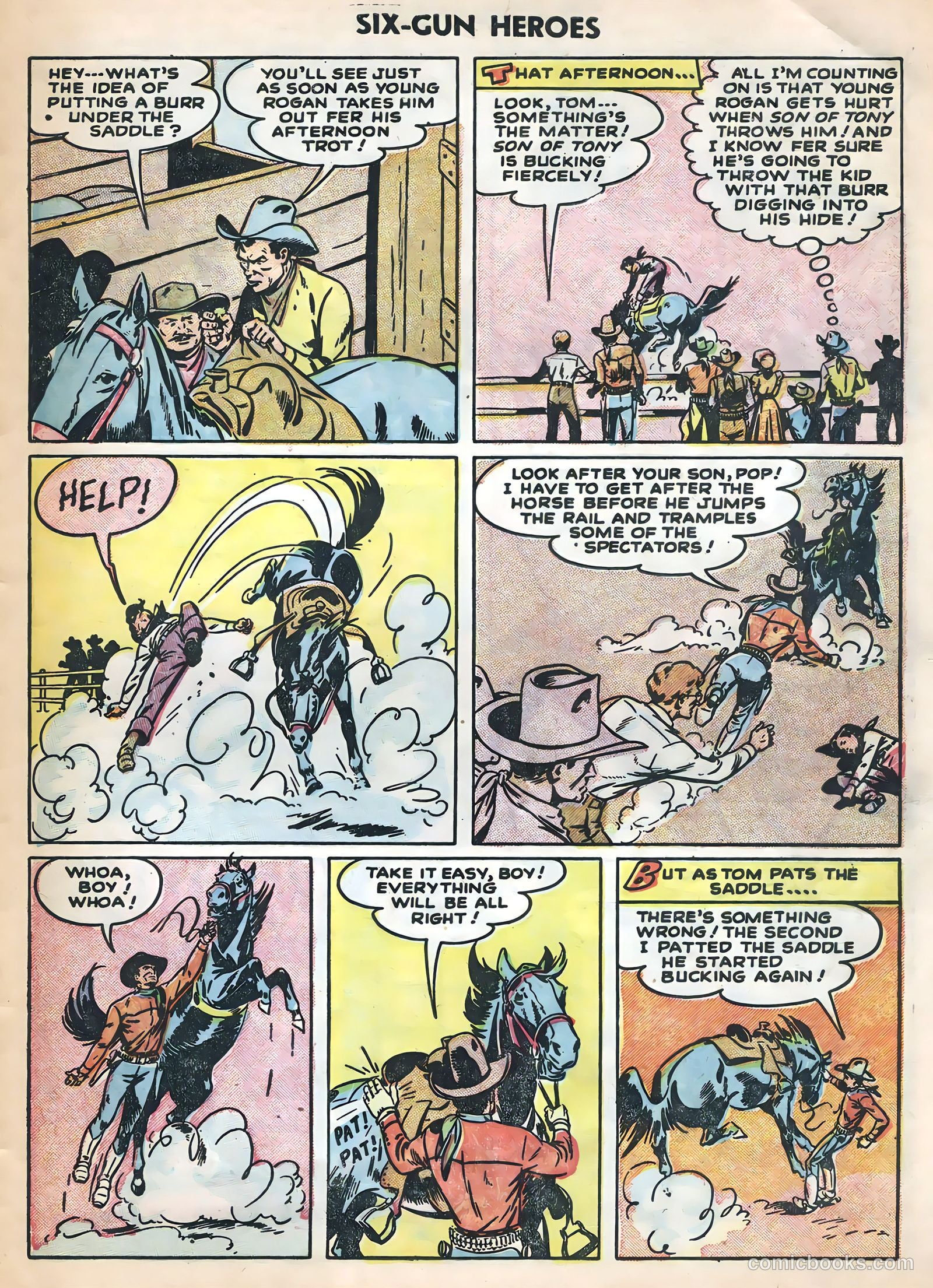 Six-Gun Heroes #28 (1954) — page 27 of 36