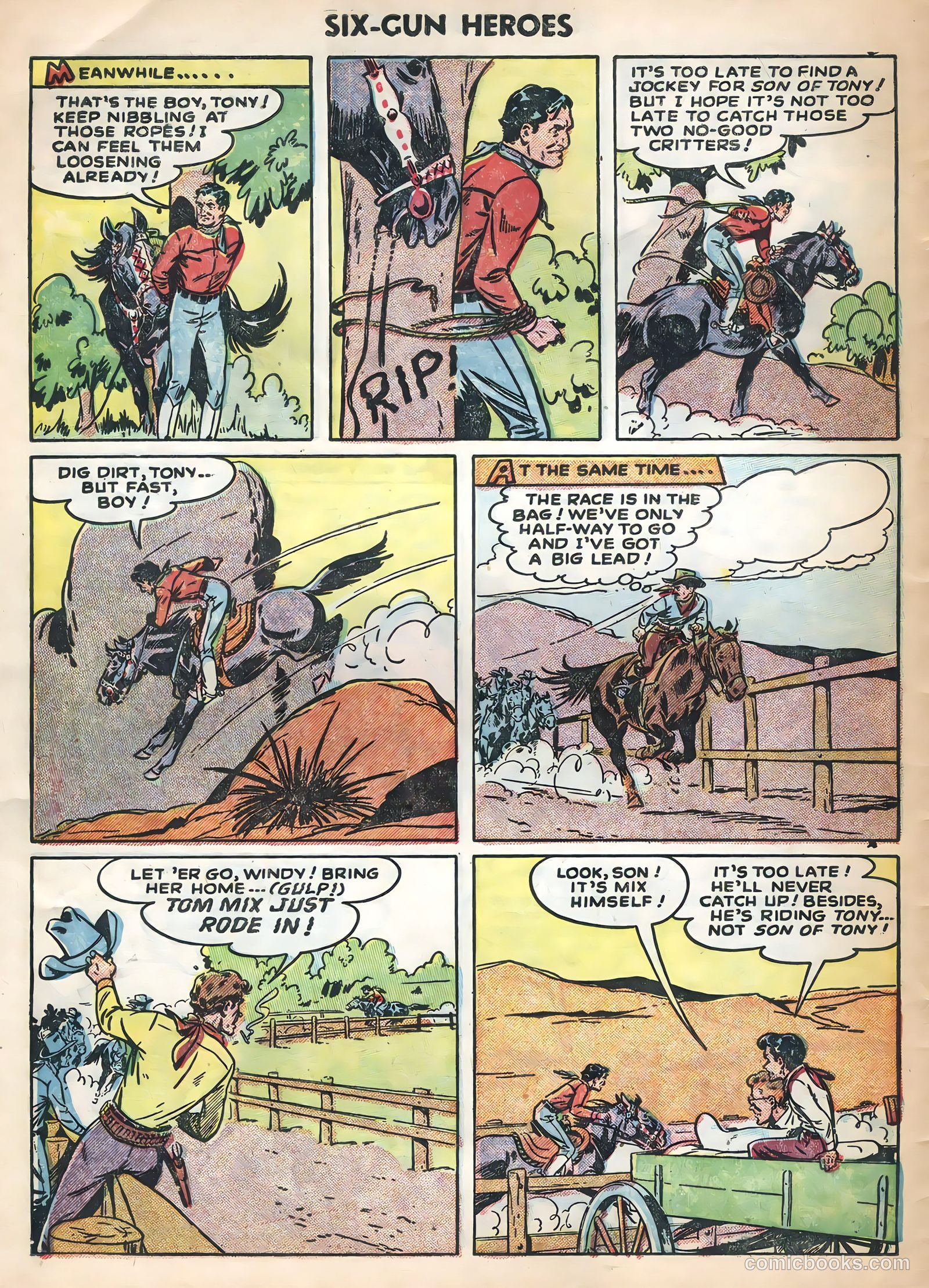 Six-Gun Heroes #28 (1954) — page 30 of 36