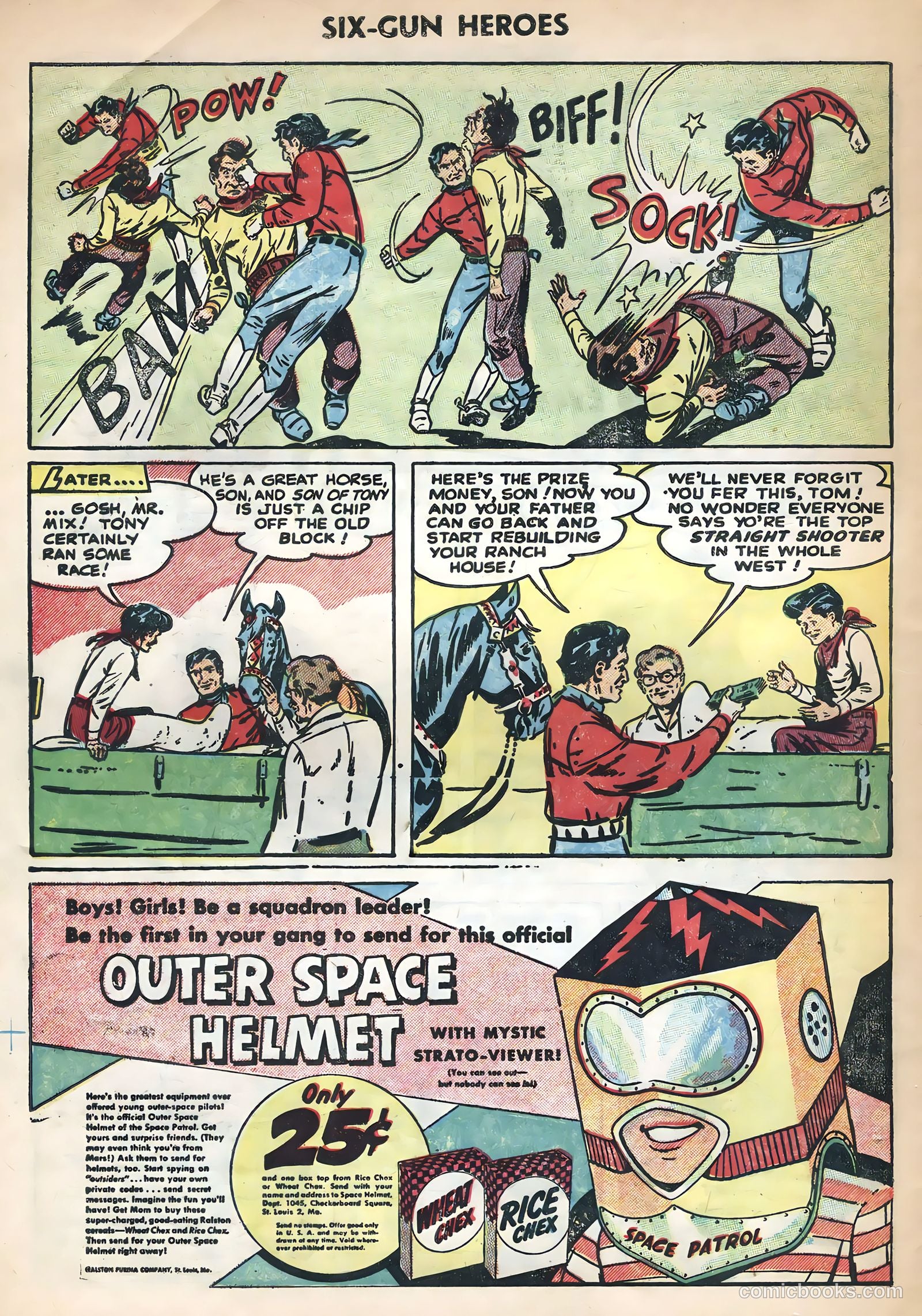 Six-Gun Heroes #28 (1954) — page 32 of 36
