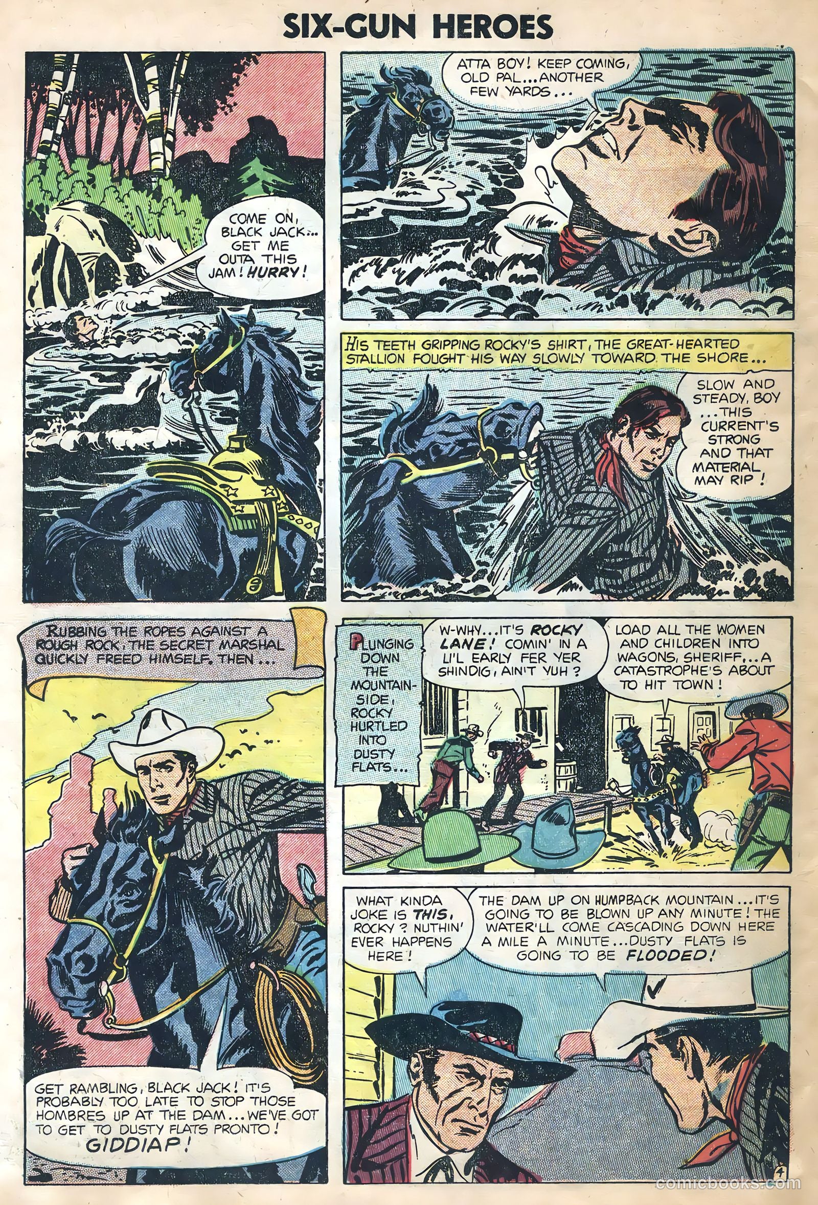 Six-Gun Heroes #29 (1954) — page 6 of 36