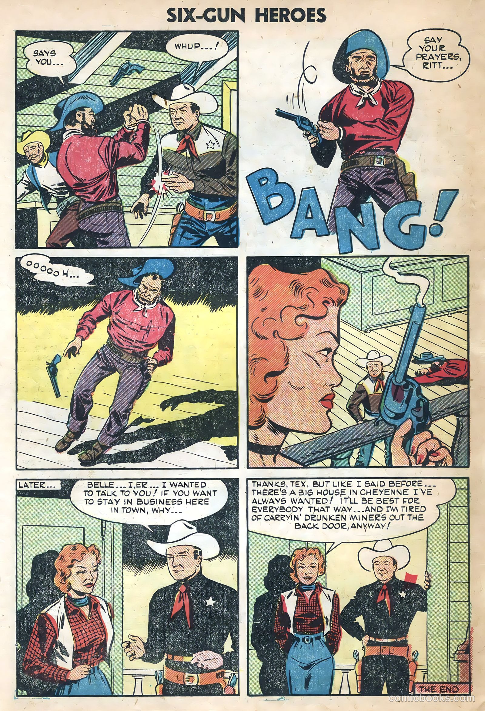 Six-Gun Heroes #29 (1954) — page 14 of 36