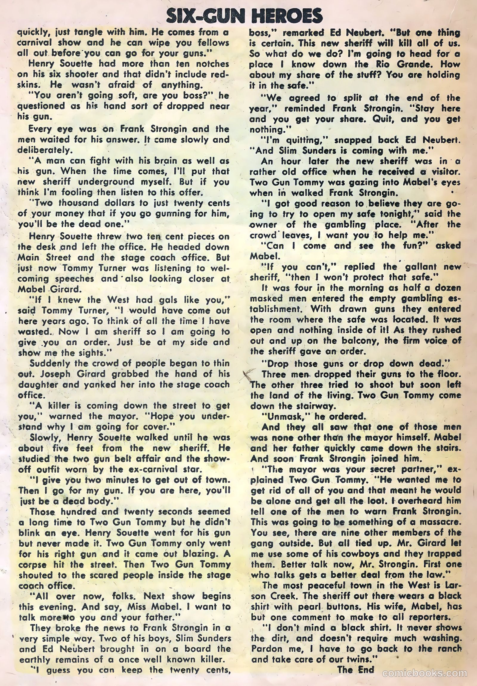 Six-Gun Heroes #29 (1954) — page 16 of 36