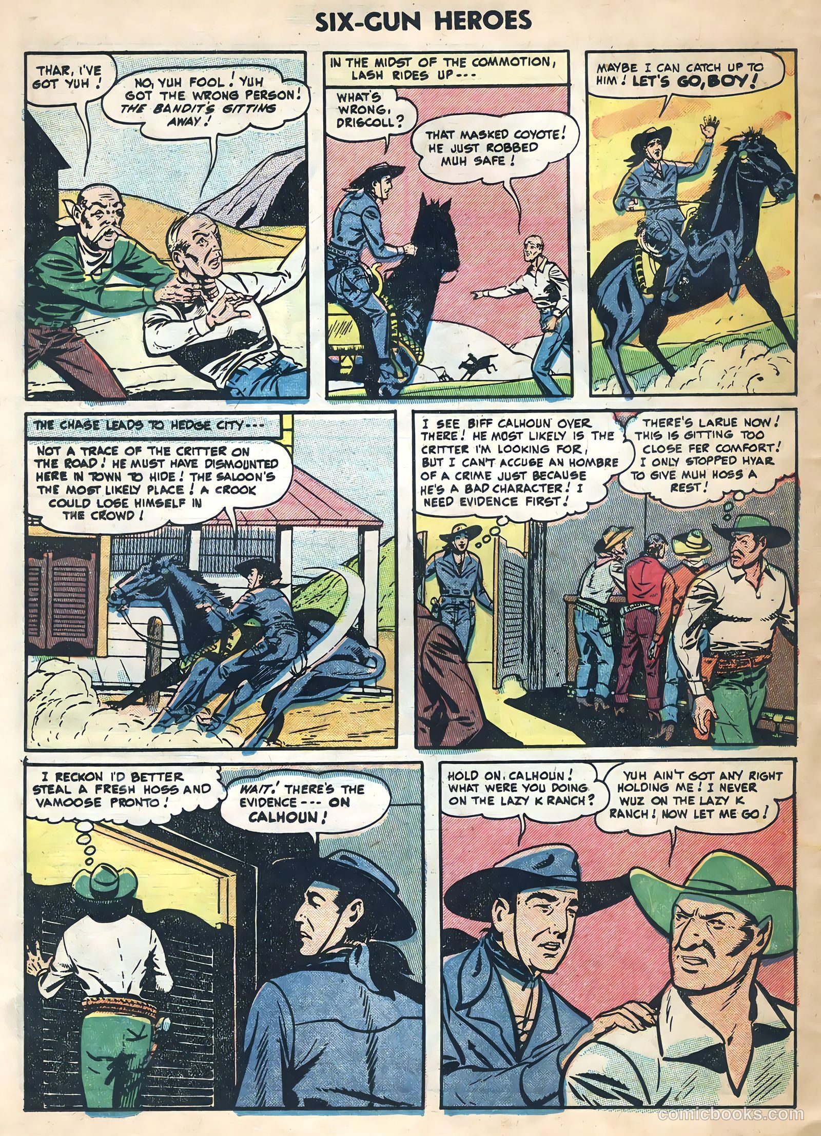 Six-Gun Heroes #29 (1954) — page 22 of 36