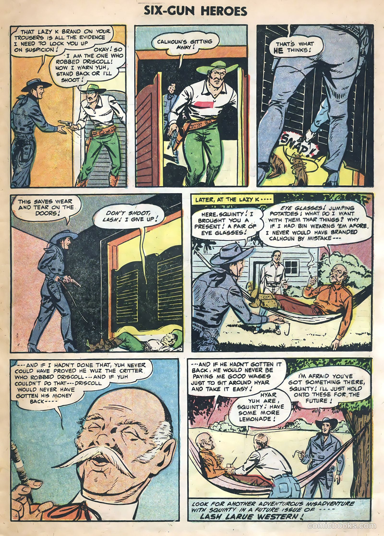Six-Gun Heroes #29 (1954) — page 23 of 36