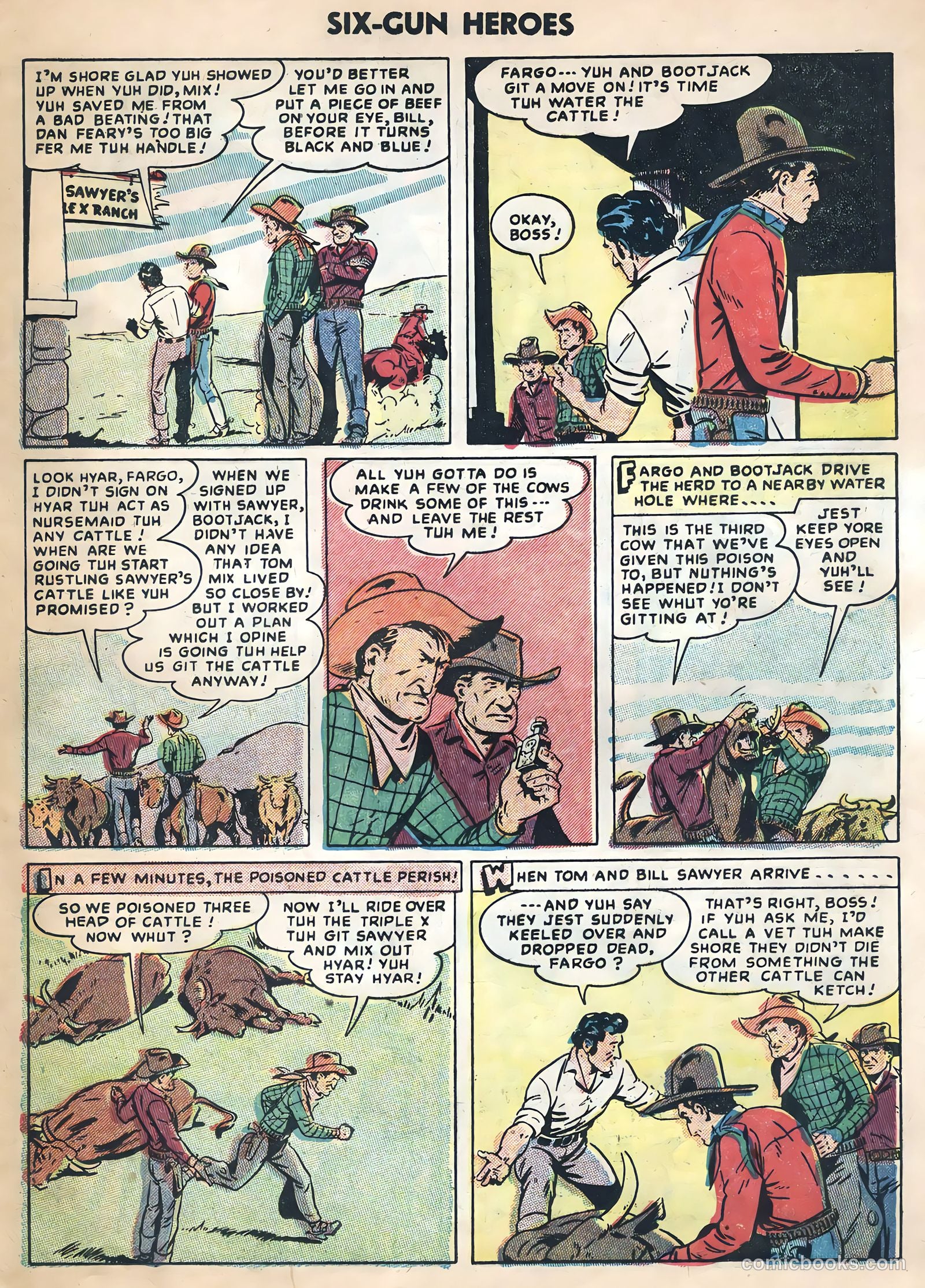 Six-Gun Heroes #29 (1954) — page 25 of 36